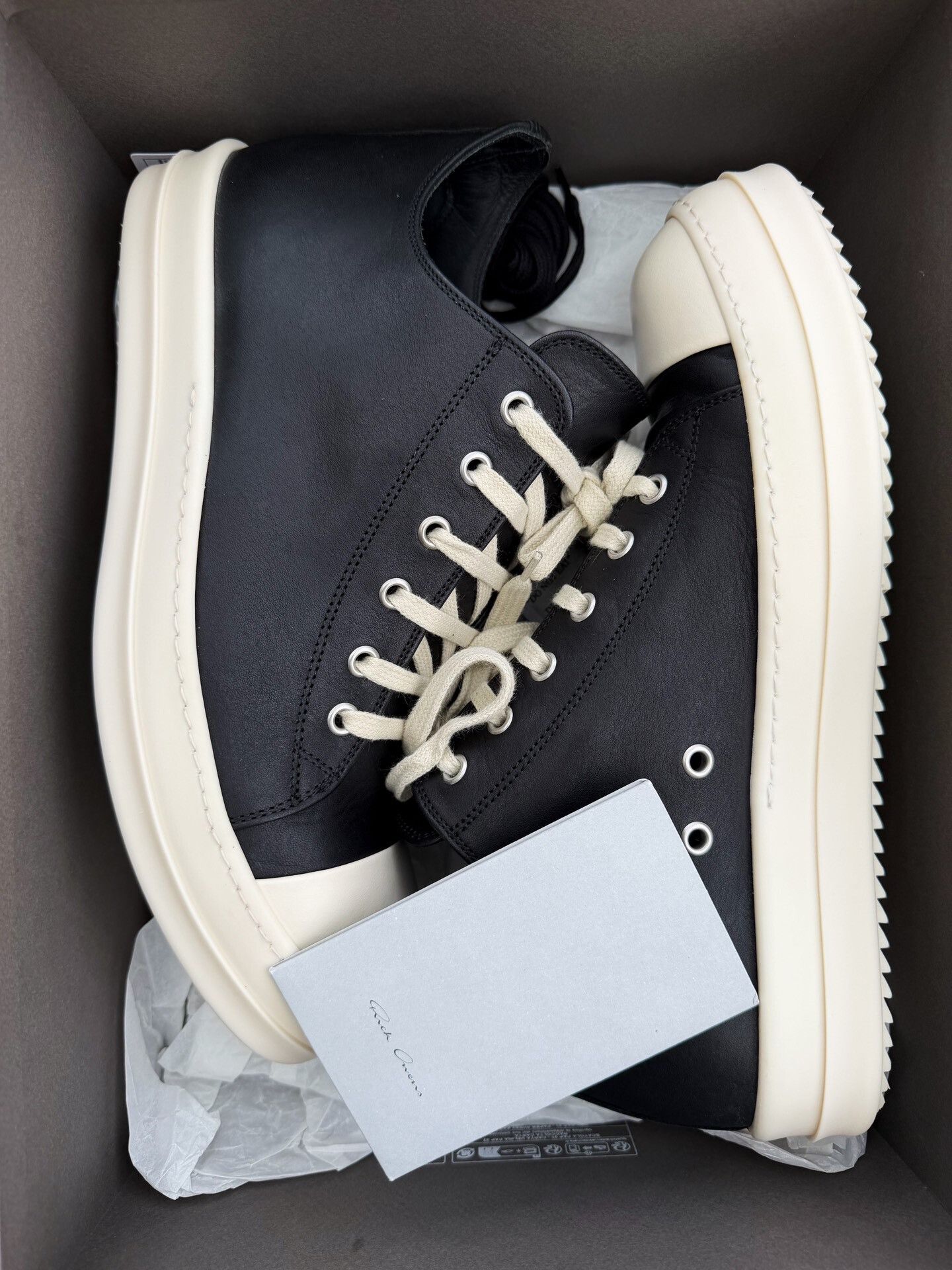 Rick Owens Rick Owens RO Low-Top Leather Shoes Size US 9 / EU 42 - 8 Thumbnail
