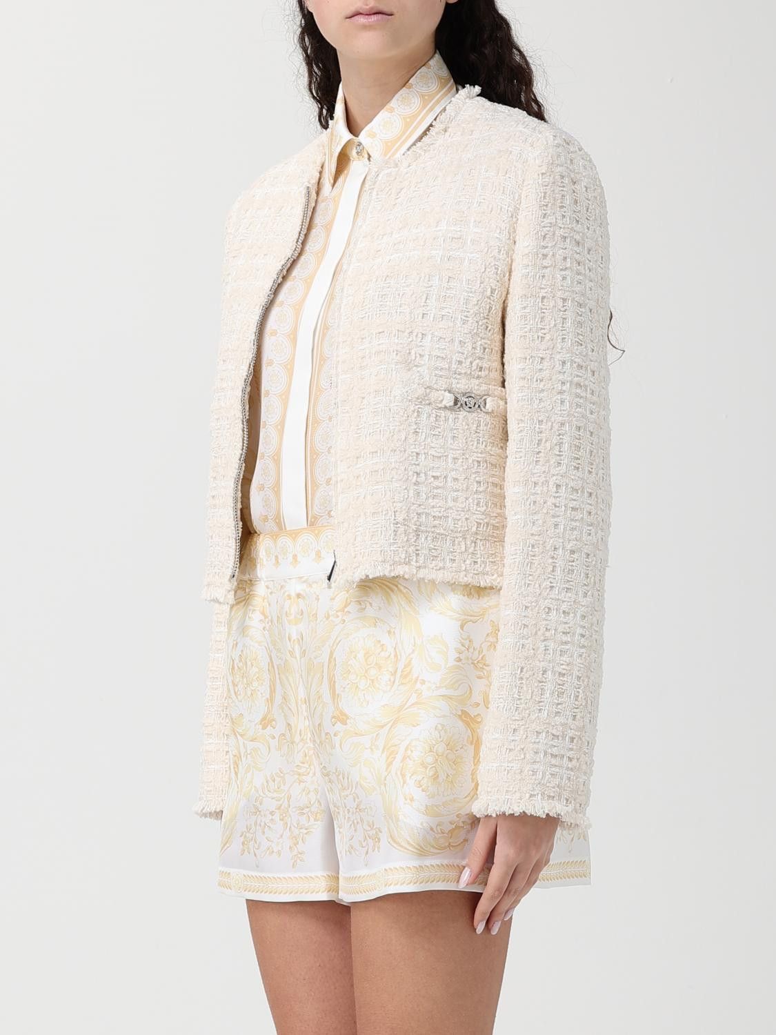 Versace Versace Jacket Woman White Size M / US 6-8 / IT 42-44 - 4 Thumbnail