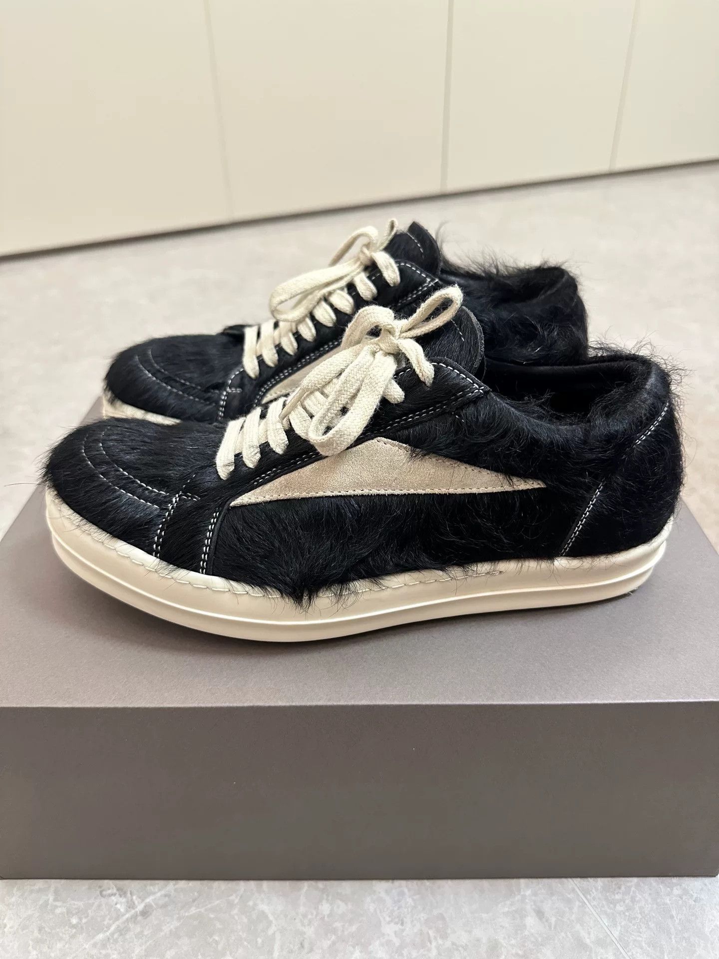 Rick Owens Rick Owens Horse Hair Low-Top Sneakers Size US 7 / EU 40 - 5 Thumbnail