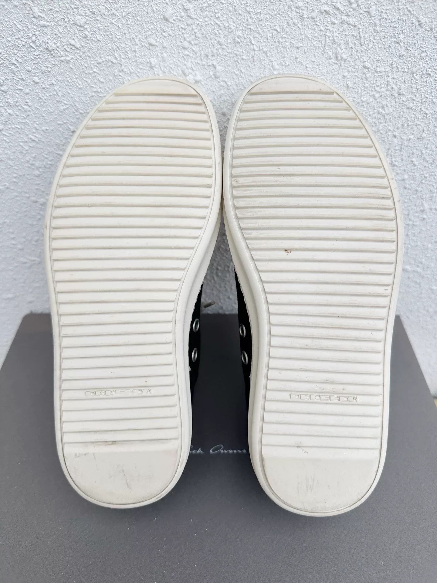 Rick Owens Drkshdw Rick Owens DRKSHDW Canvas Black White Size US 5 / IT 35 - 8 Thumbnail