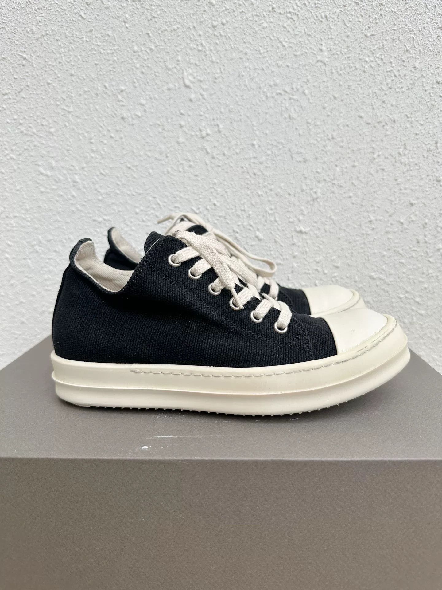 Rick Owens Drkshdw Rick Owens DRKSHDW Canvas Black White Size US 5 / IT 35 - 4 Thumbnail