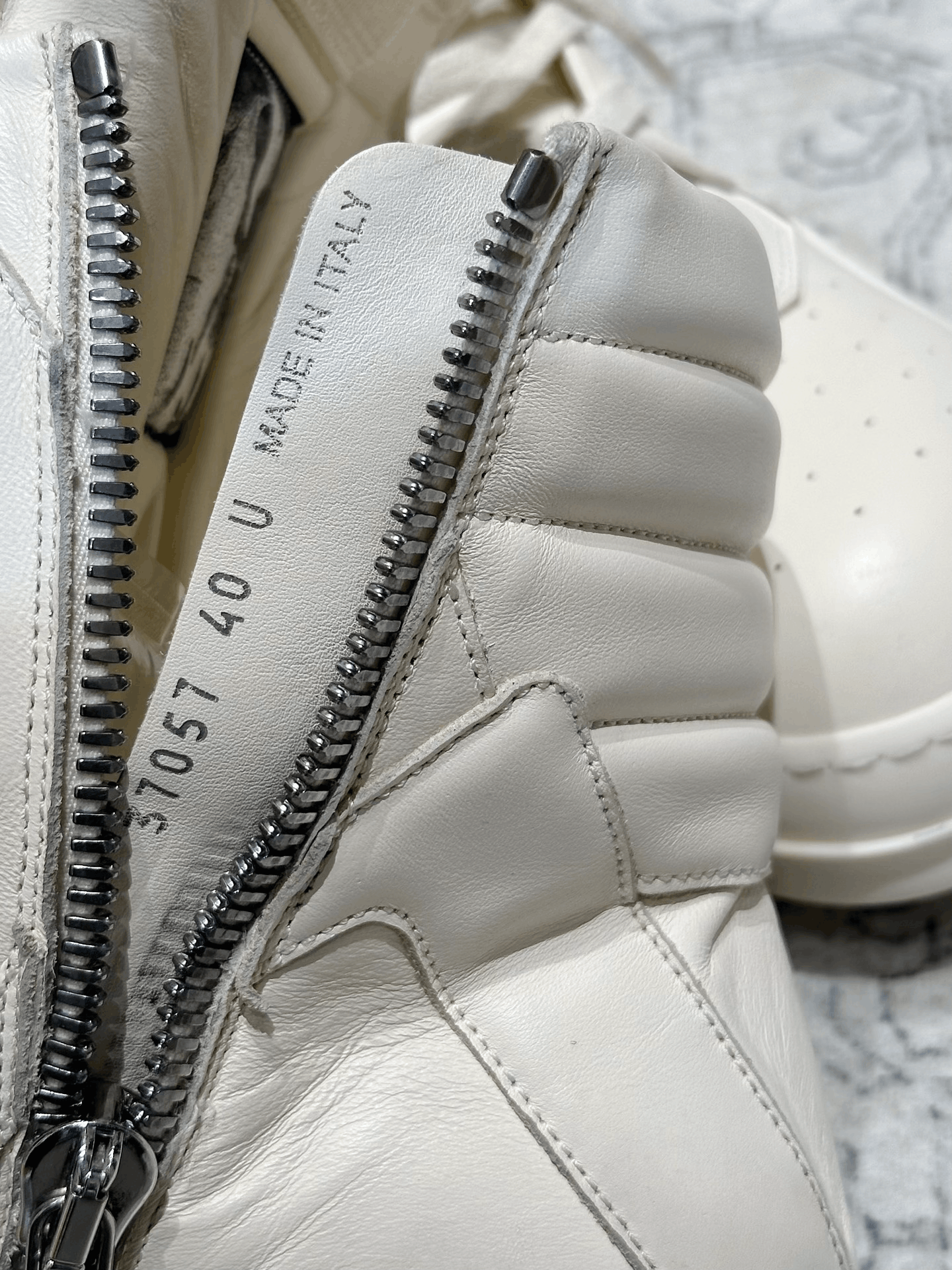 Rick Owens Rick Owens Milk White Inverted Triangle New Size US 7 / EU 40 - 6 Thumbnail