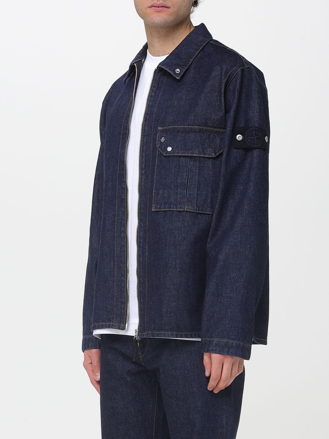Stone Island Stone Island Jacket Men Denim Size US XL / EU 56 / 4 - 4 Thumbnail