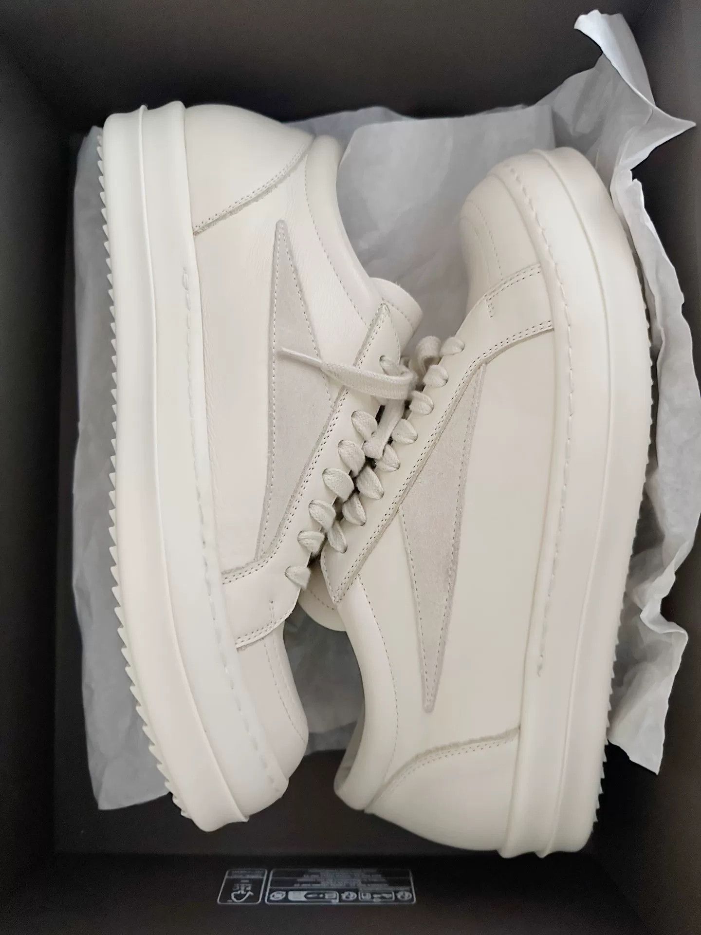 Rick Owens Rick Owens Shiny White Vans Style Shoes Size US 7 / EU 40 - 6 Thumbnail