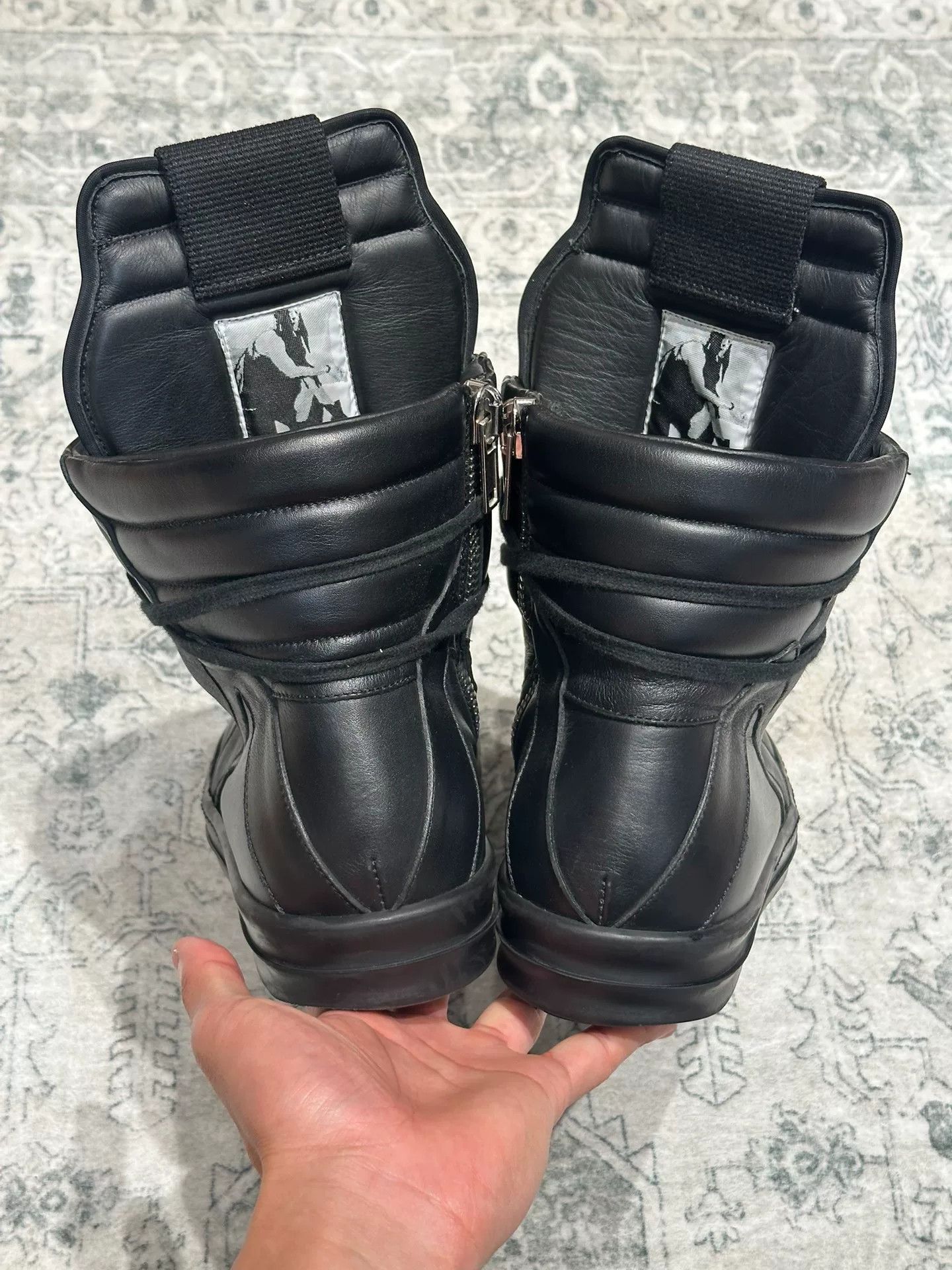 Rick Owens Rick Owens Inverted Triangle Black Leather Size US 8 / EU 41 - 6 Thumbnail