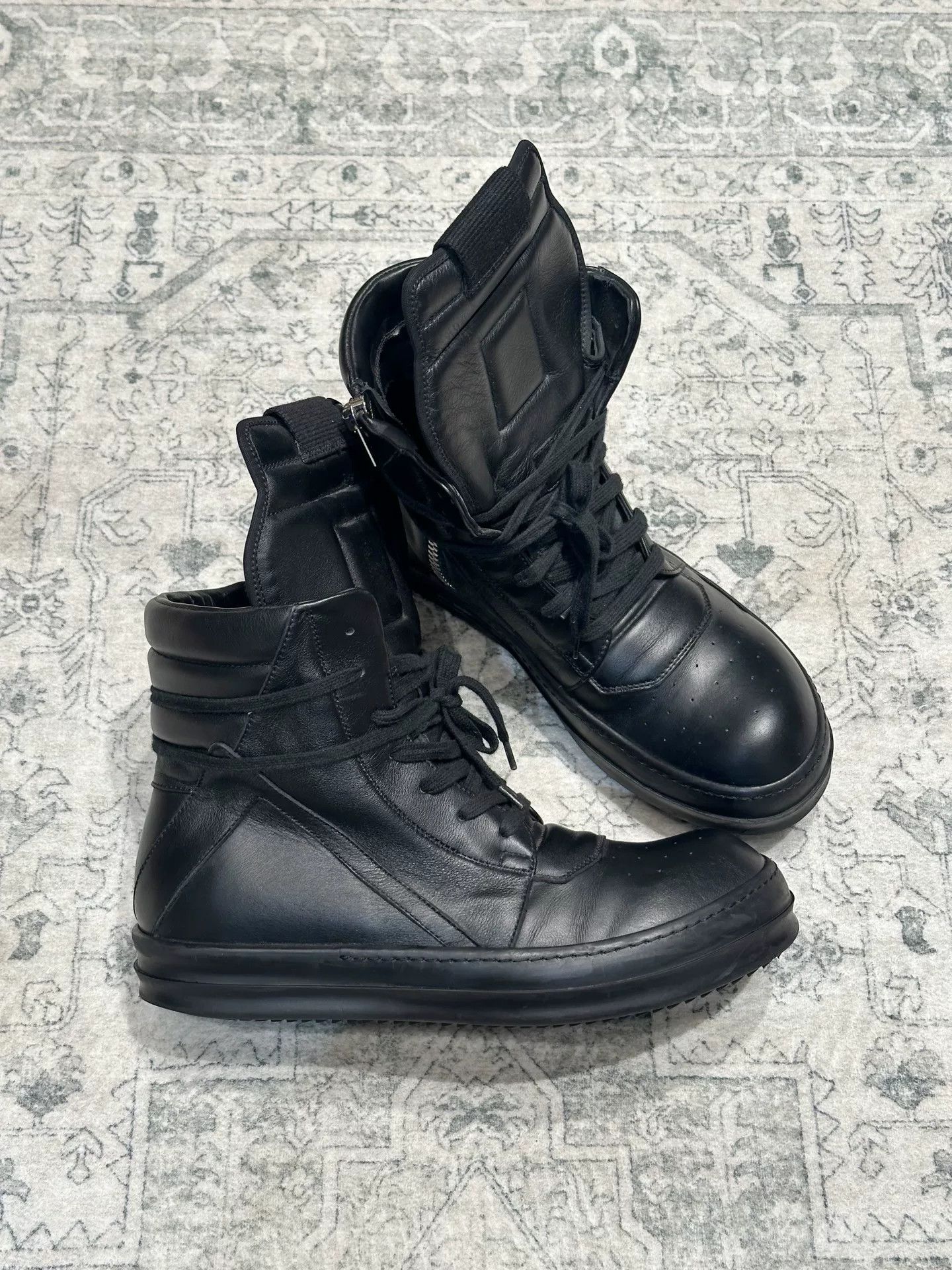 Rick Owens Rick Owens Inverted Triangle Black Leather Size US 8 / EU 41 - 3 Thumbnail