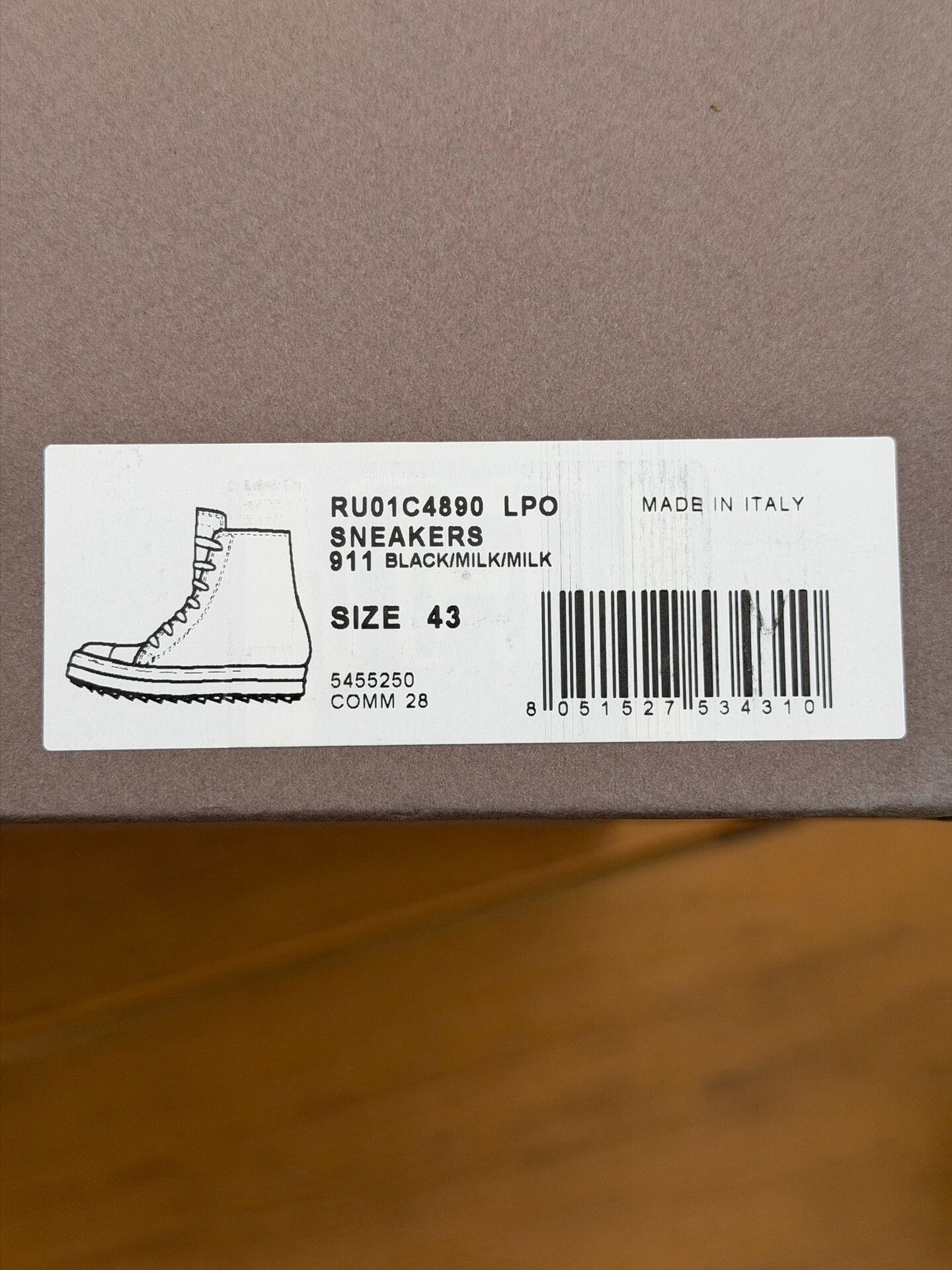 Rick Owens Rick Owens High-Top Leather Sneakers Size US 10 / EU 43 - 8 Thumbnail