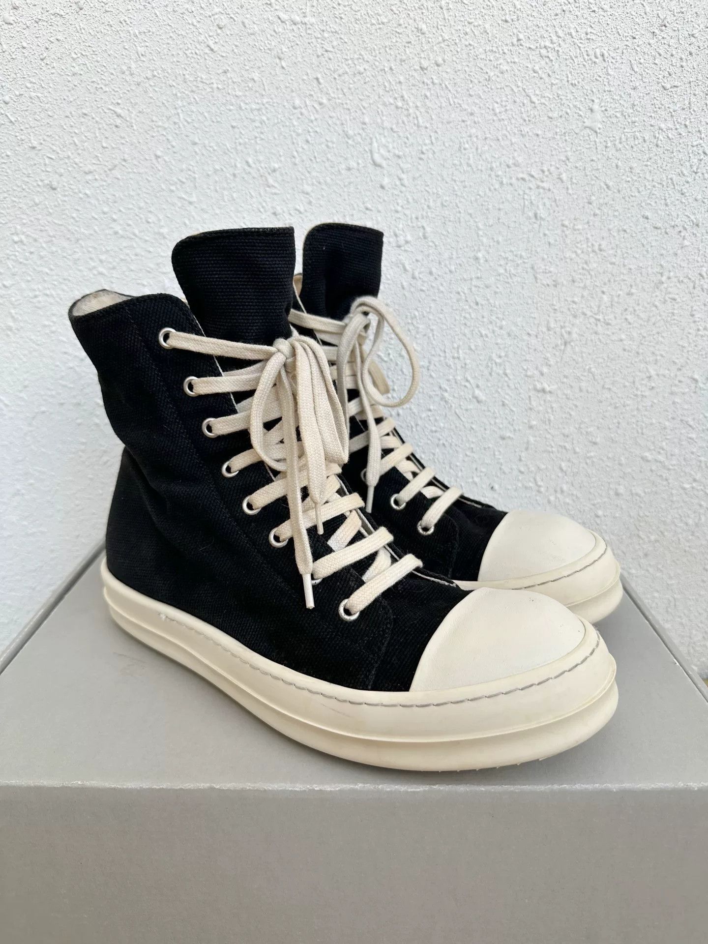 Rick Owens Drkshdw Rick Owens DRKSHDW Canvas Sneakers Size US 8 / EU 41 - 3 Thumbnail