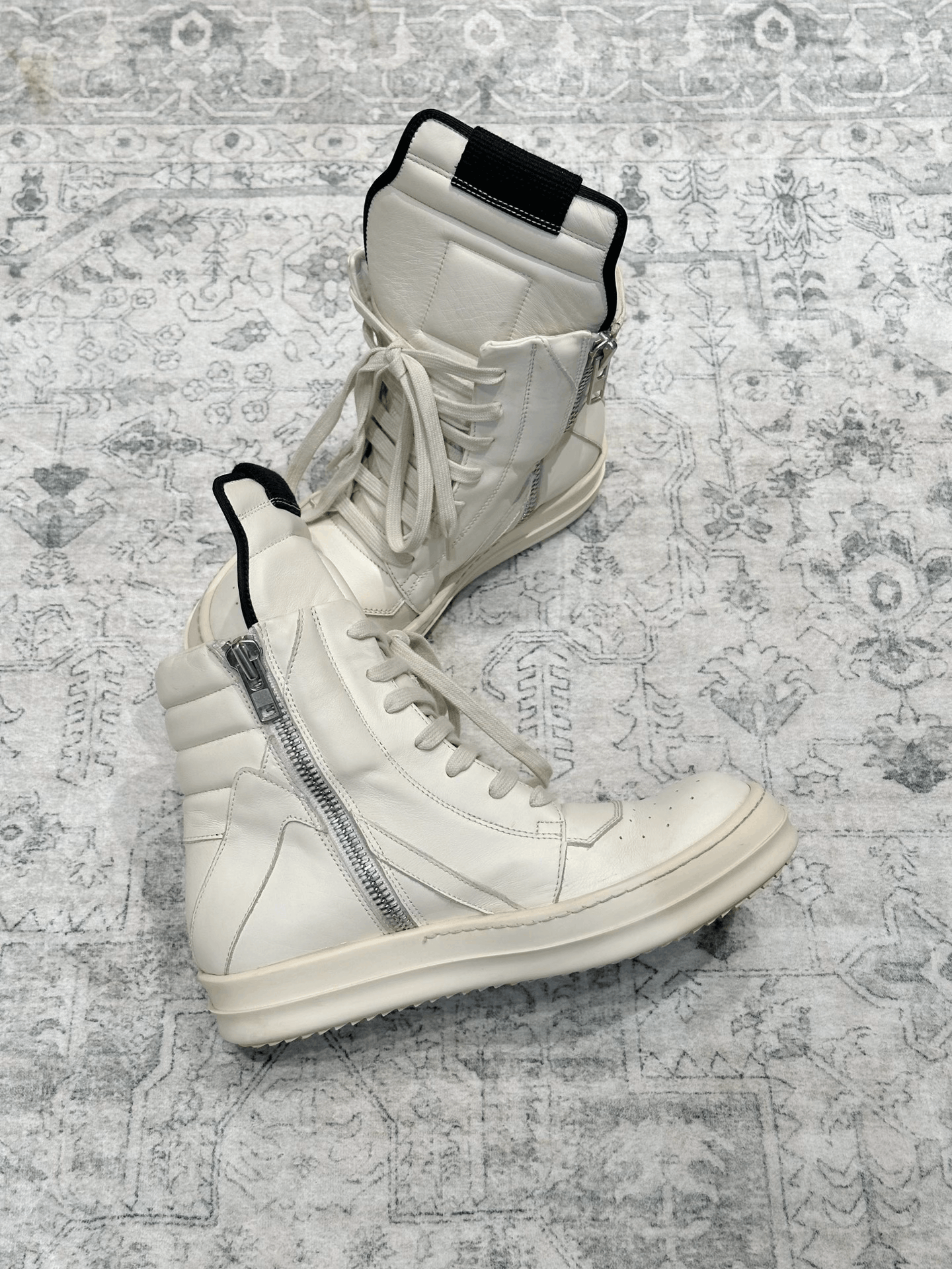 Rick Owens Rick Owens Inverted Triangle Leather High-Top Size US 5 / EU 37 - 6 Thumbnail