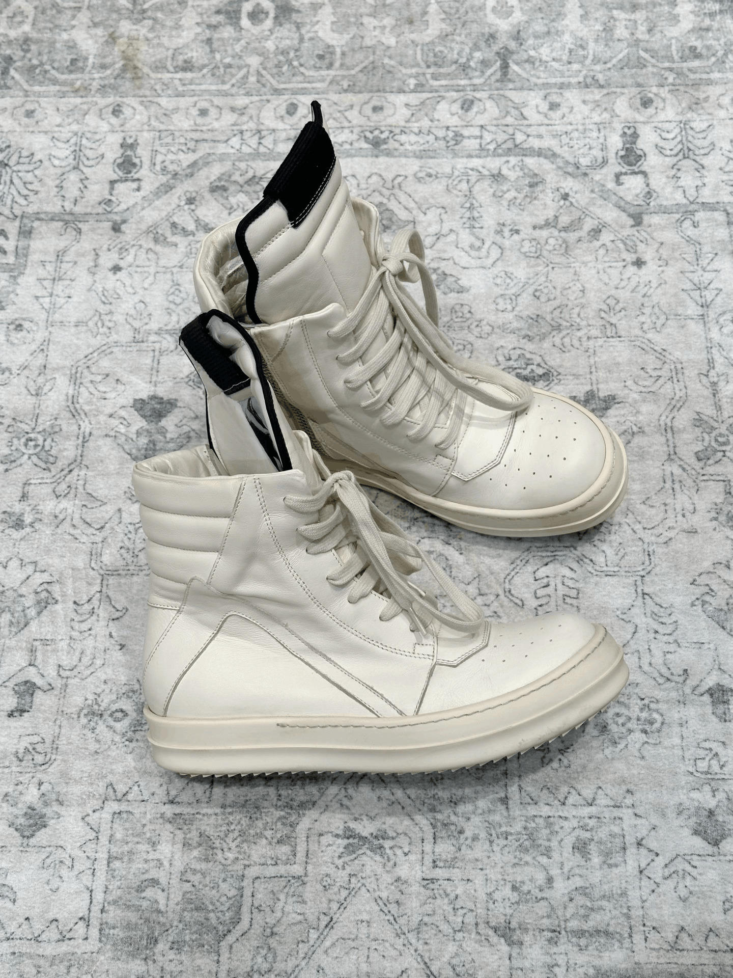 Rick Owens Rick Owens Inverted Triangle Leather High-Top Size US 5 / EU 37 - 3 Thumbnail