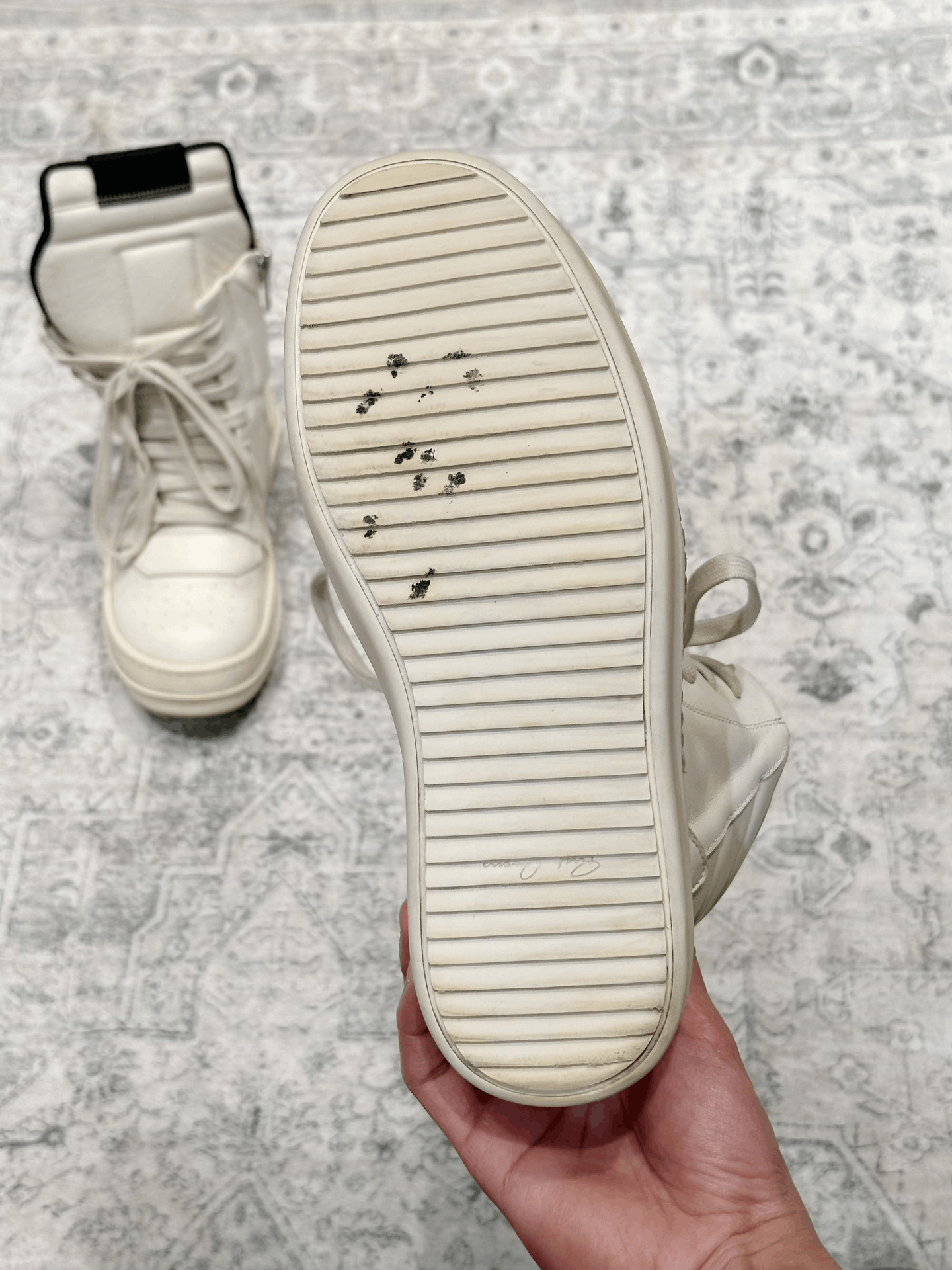 Rick Owens Rick Owens Inverted Triangle Leather High-Top Size US 5 / EU 37 - 9 Thumbnail