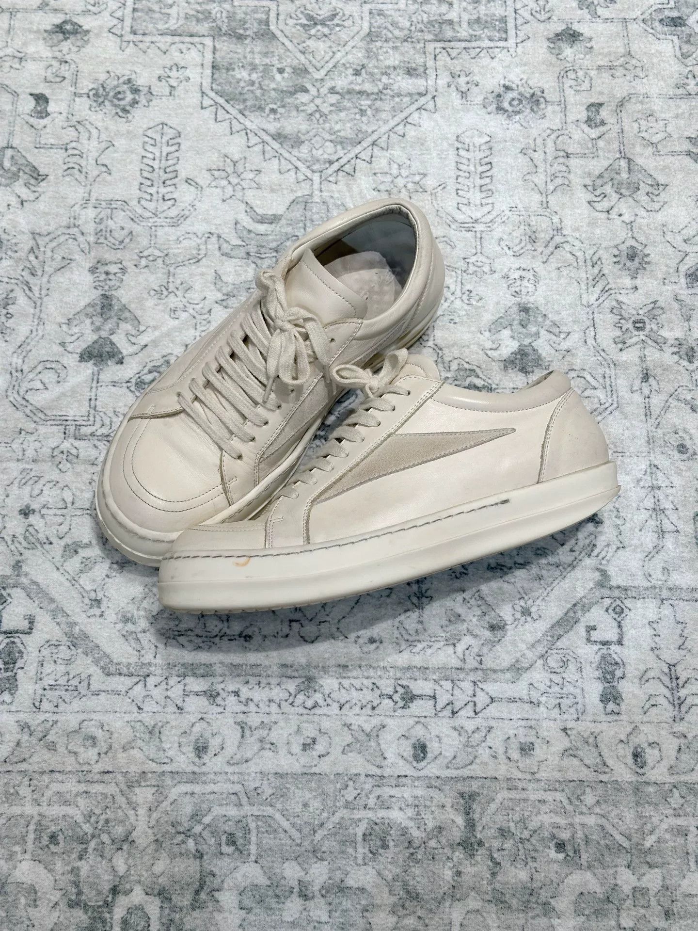 Rick Owens Rick Owens Low-Top White Shoes Size US 8 / EU 41 - 4 Thumbnail
