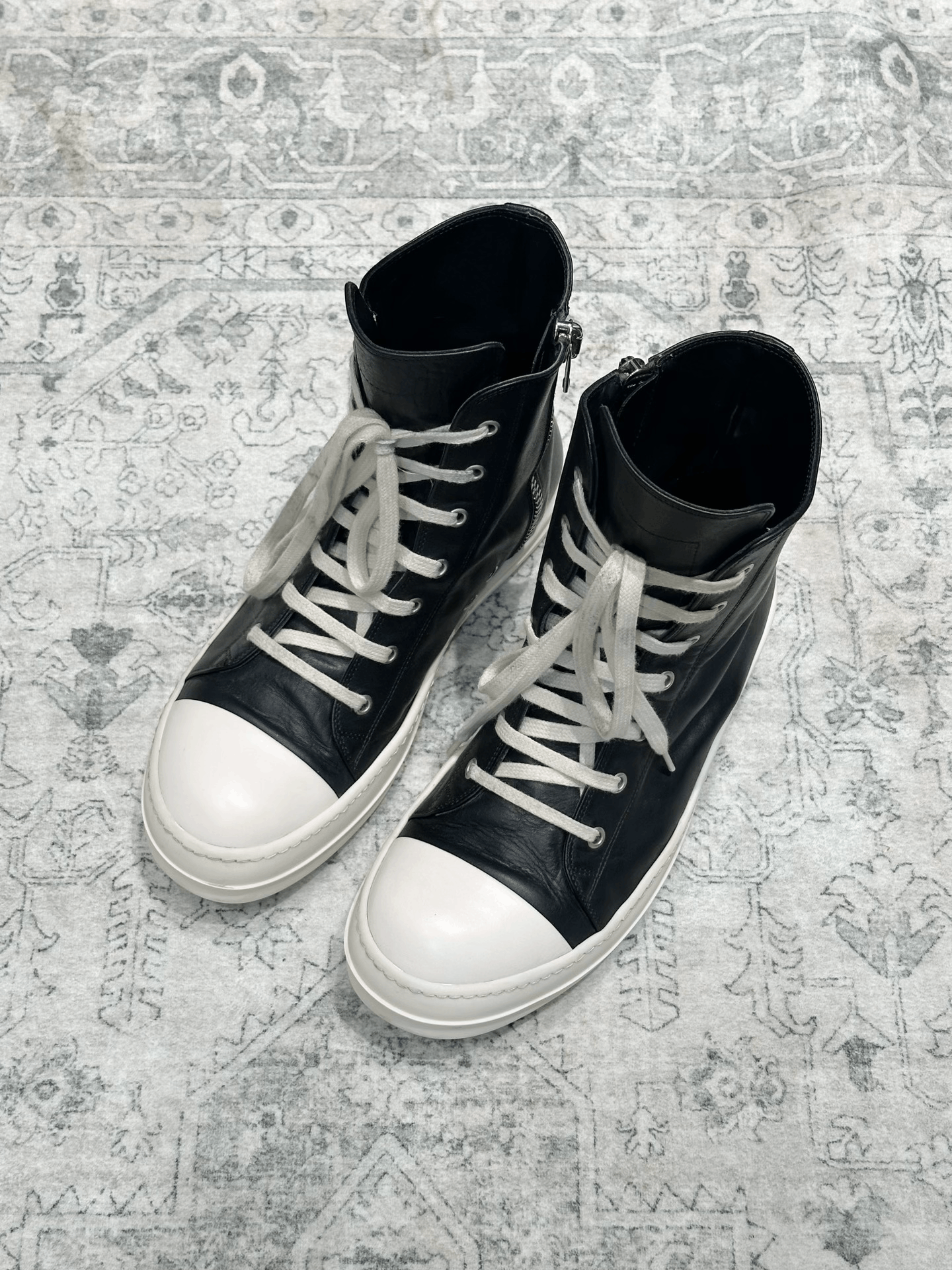 Rick Owens Rick Owens Converse High-Top Leather Size US 8 / EU 41 - 2 Thumbnail