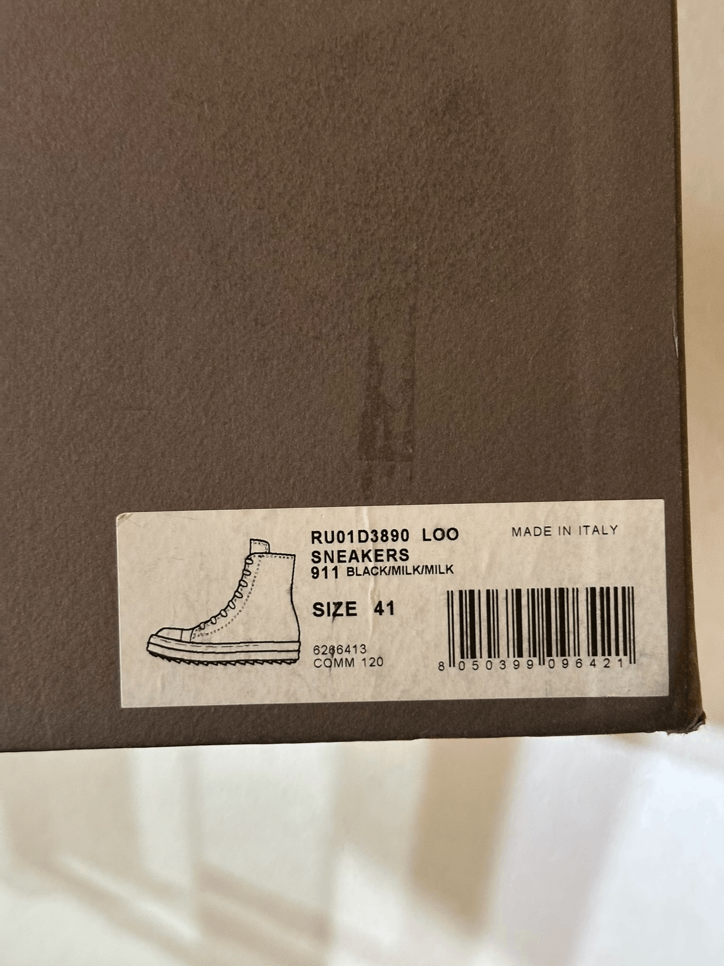 Rick Owens Rick Owens Converse High-Top Leather Size US 8 / EU 41 - 9 Thumbnail