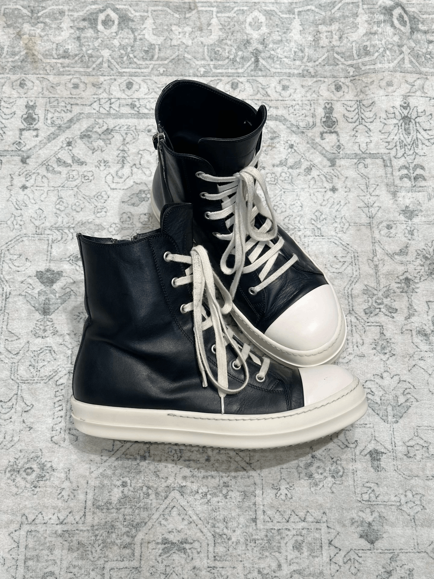 Rick Owens Rick Owens Converse High-Top Leather Size US 8 / EU 41 - 3 Thumbnail