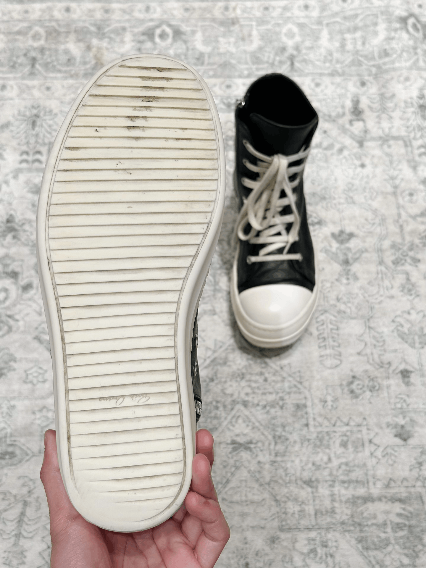 Rick Owens Rick Owens Converse High-Top Leather Size US 8 / EU 41 - 7 Thumbnail