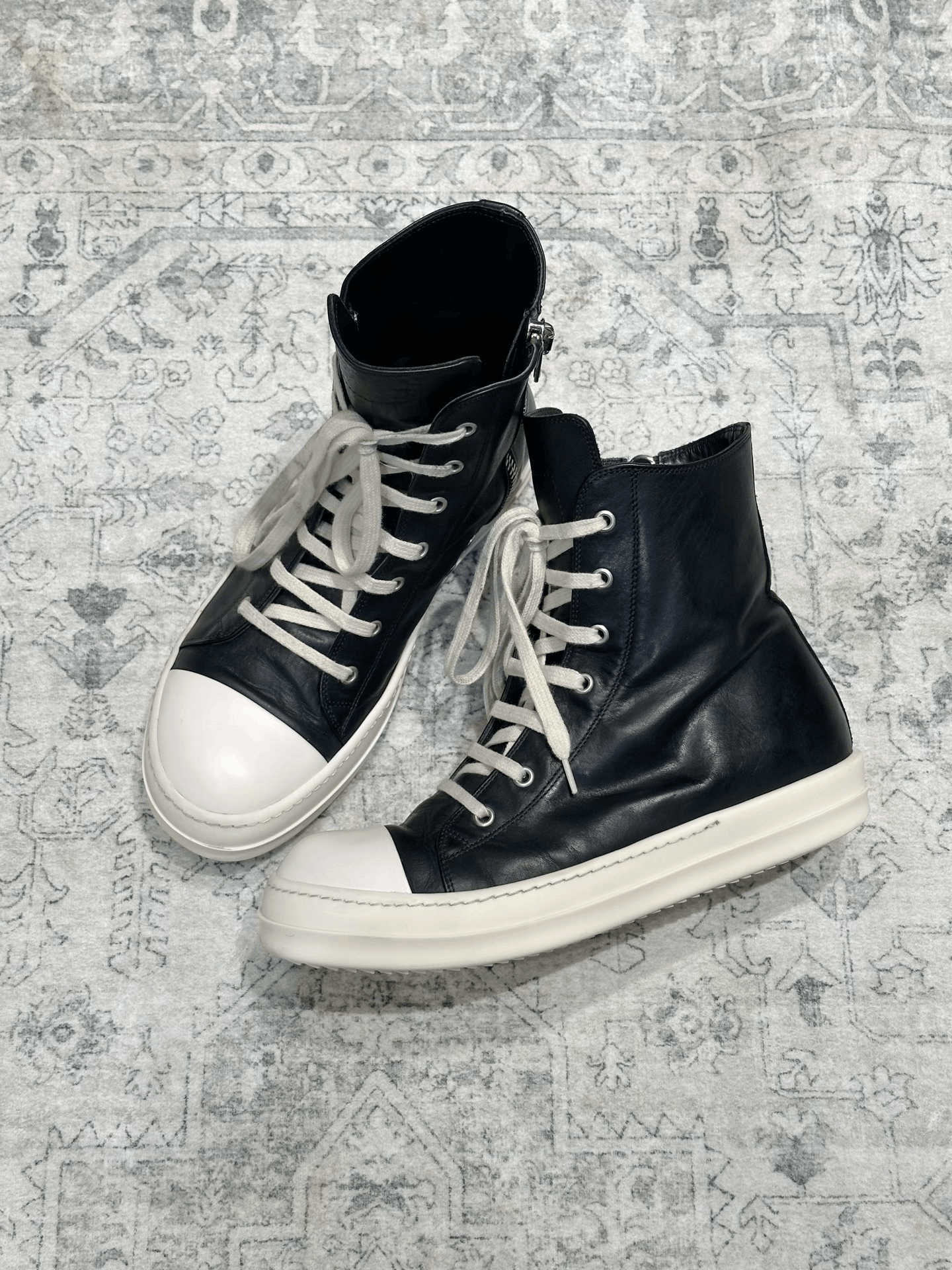 Rick Owens Rick Owens Converse High-Top Leather Size US 8 / EU 41 - 4 Thumbnail