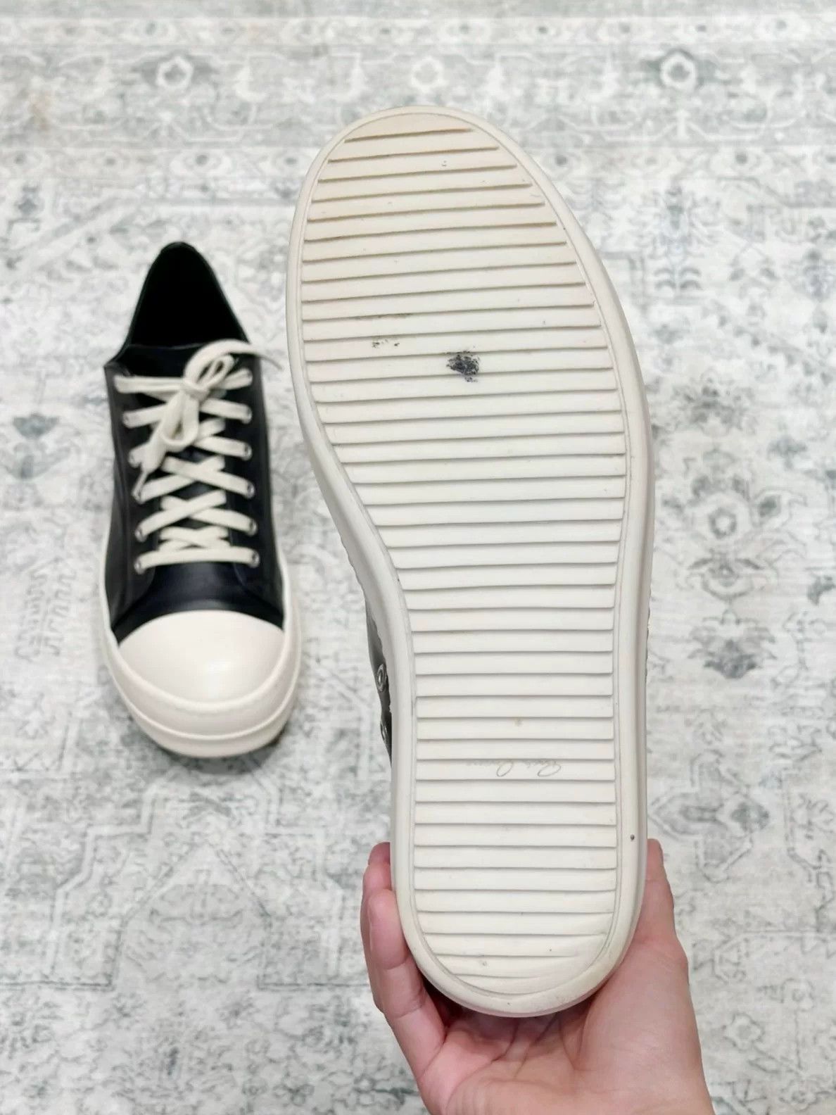 Rick Owens Rick Owens x Converse Leather Low-Top Size US 10.5 / EU 43-44 - 9 Thumbnail