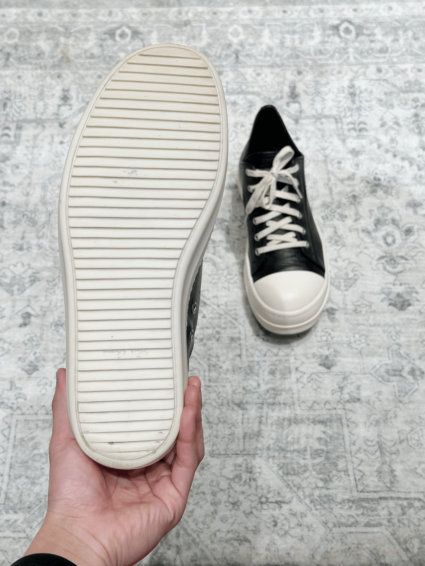 Rick Owens Rick Owens x Converse Leather Low-Top Size US 10.5 / EU 43-44 - 8 Thumbnail