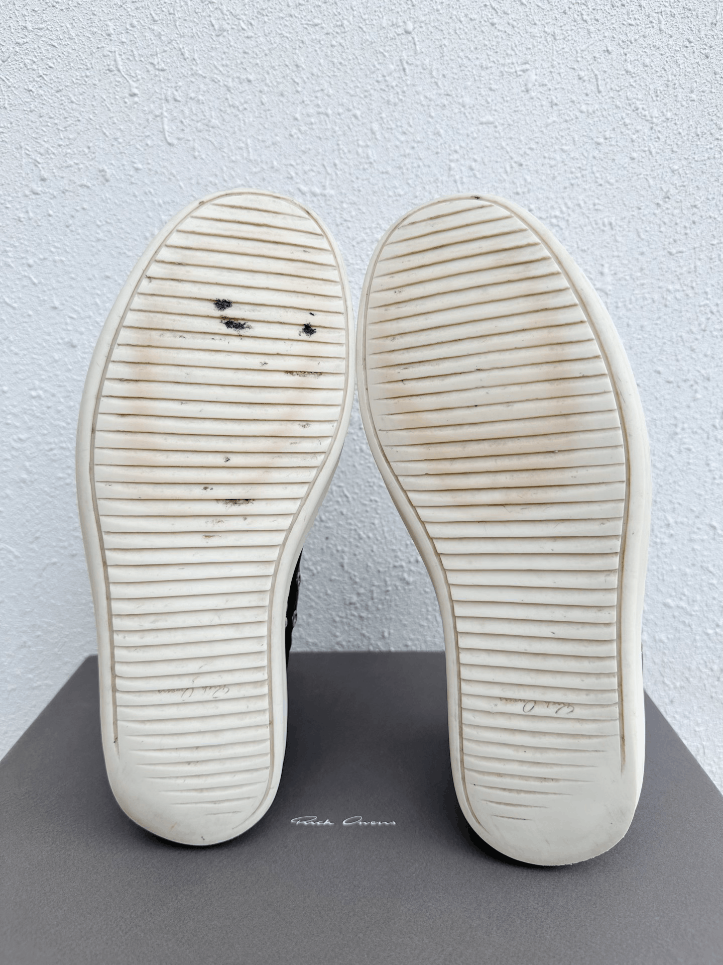 Rick Owens Rick Owens Main Line Black White Leather Low-Top Size US 10 / EU 43 - 8 Thumbnail