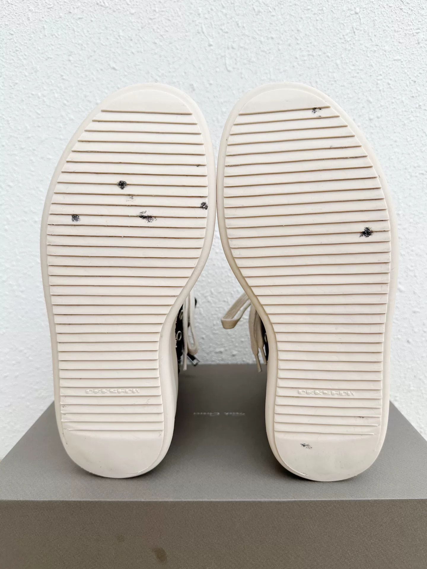 Rick Owens Drkshdw Rick Owens DRKSHDW Canvas Thick Sole Sneakers Size US 7 / EU 40 - 8 Thumbnail