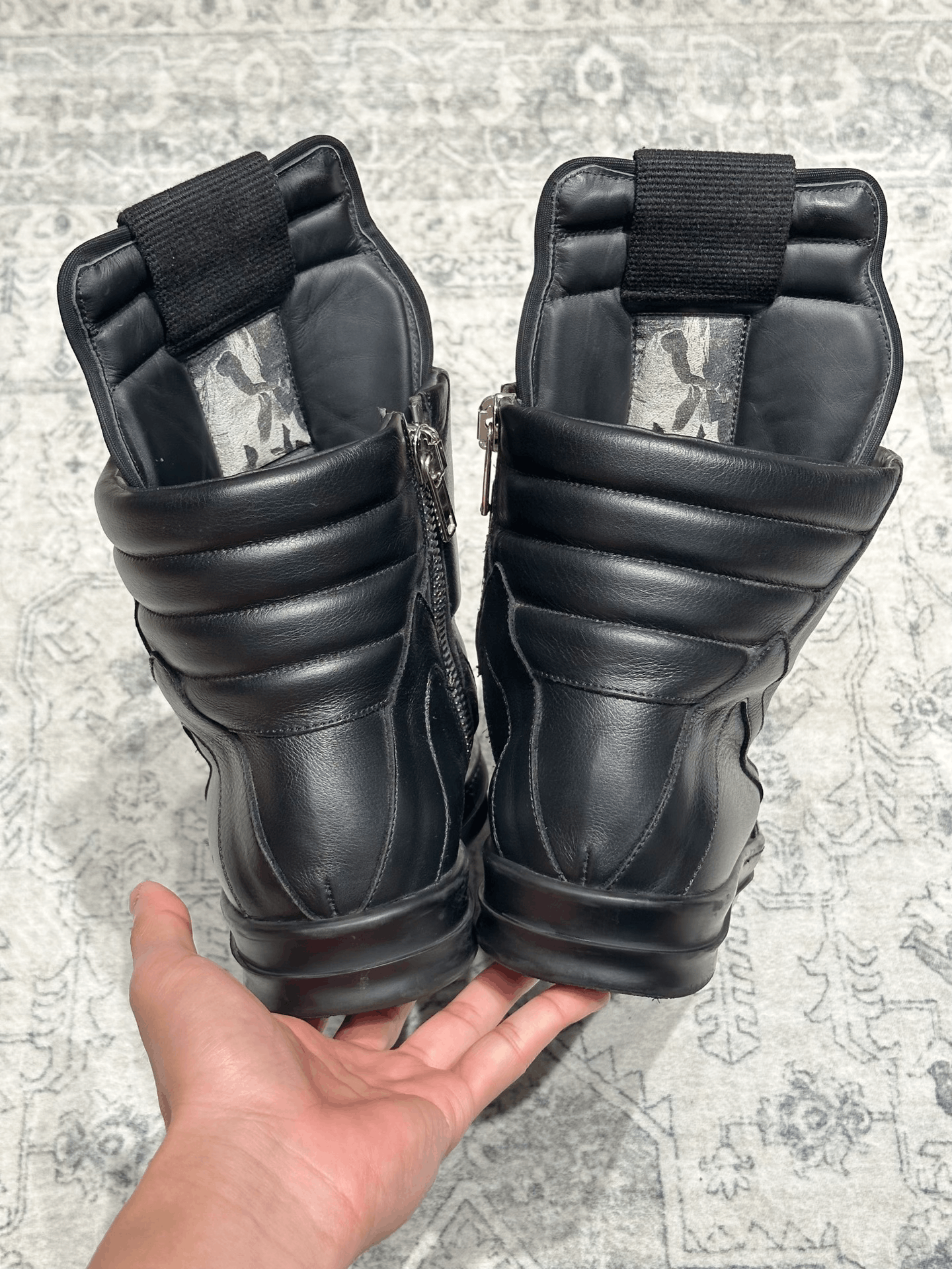 Rick Owens Rick Owens Inverted Triangle Black Leather Boots Size US 8 / EU 41 - 6 Thumbnail