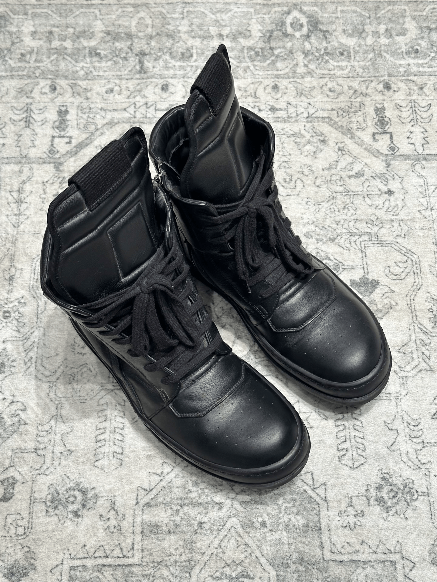 Rick Owens Rick Owens Inverted Triangle Black Leather Boots Size US 8 / EU 41 - 2 Thumbnail