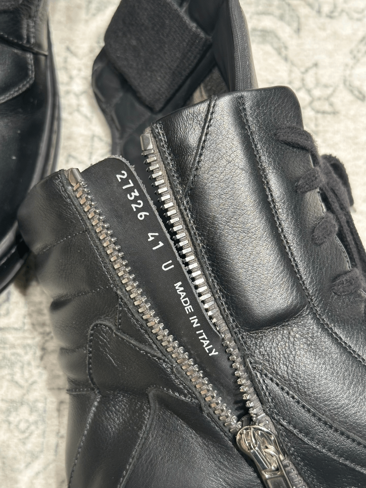 Rick Owens Rick Owens Inverted Triangle Black Leather Boots Size US 8 / EU 41 - 7 Thumbnail