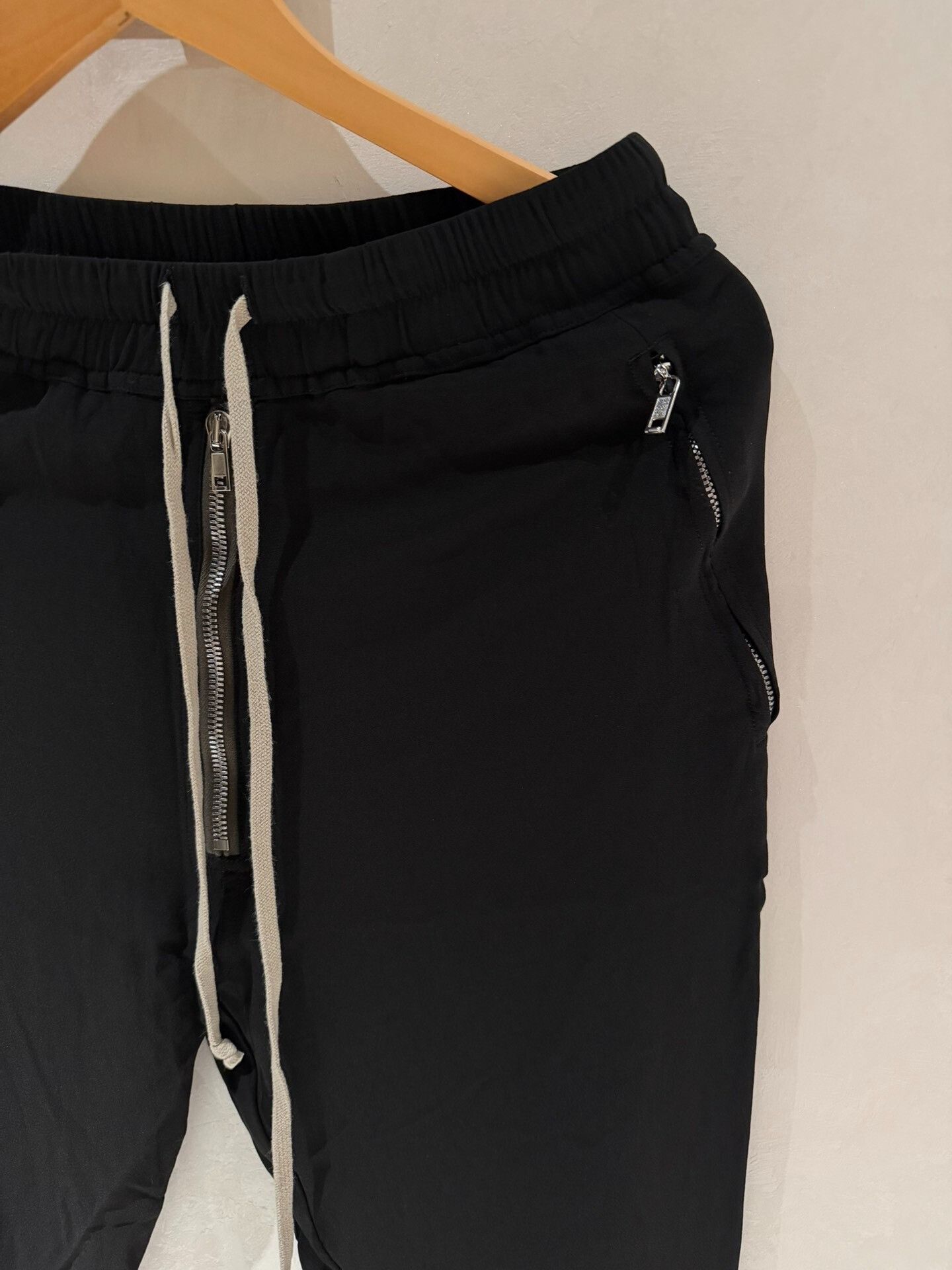 Rick Owens Rick Owens Main Line Black Side Zip Drawstring Pants Size US 31 - 3 Thumbnail