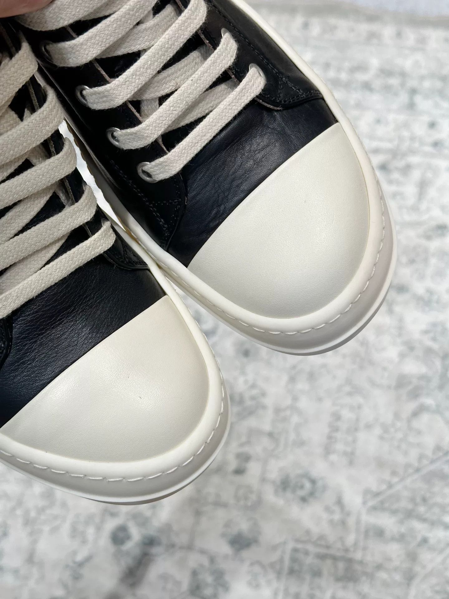 Rick Owens Rick Owens x Converse Leather Low-Top Size US 6 / IT 36 - 6 Thumbnail