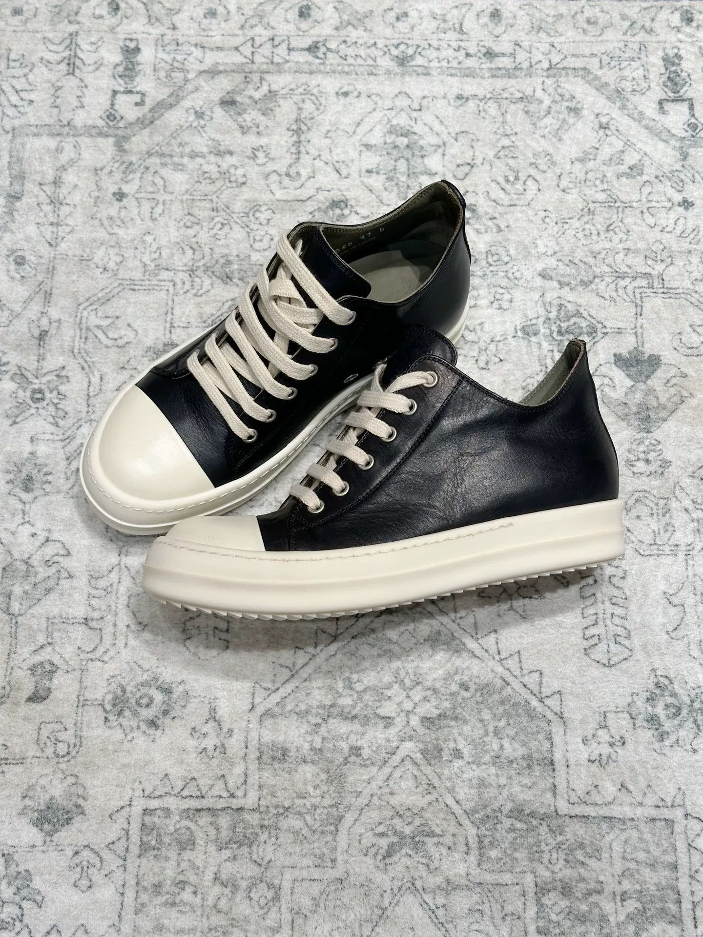 Rick Owens Rick Owens x Converse Leather Low-Top Size US 6 / IT 36 - 4 Thumbnail