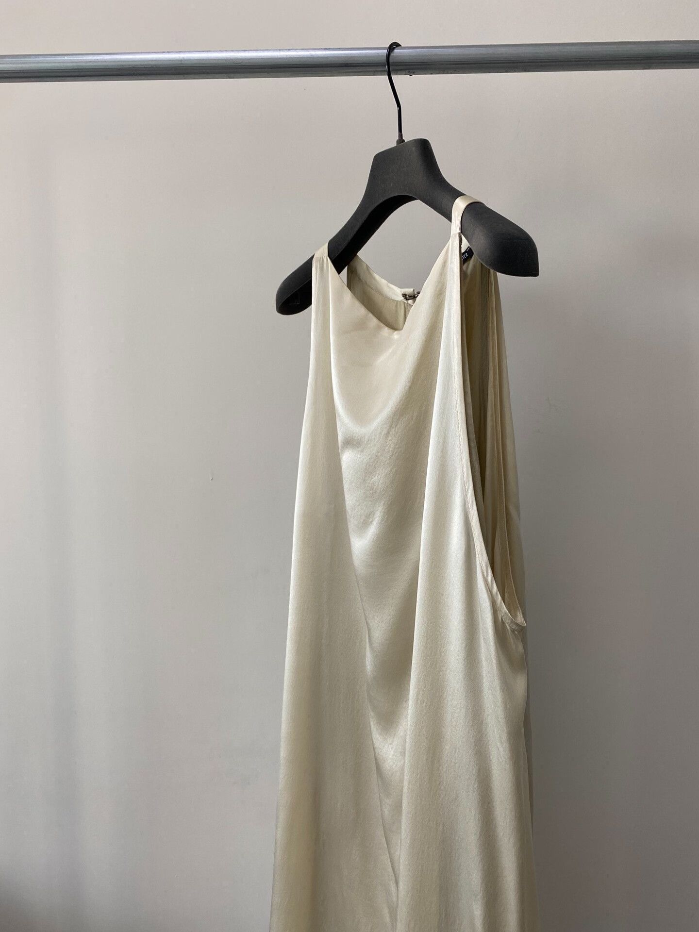Ann Demeulemeester Ann Demeulemeester Ivory Silk Satin Dress Size S / US 4 / IT 40 - 2 Thumbnail