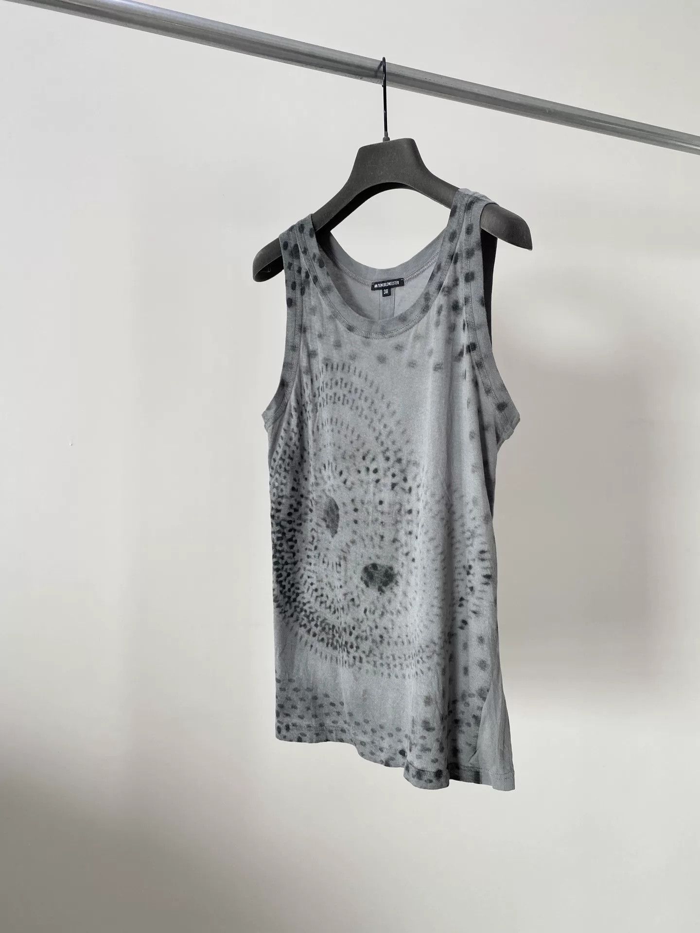 Ann Demeulemeester Ann Demeulemeester Gray Tank Top Size S / US 4 / IT 40 - 3 Thumbnail