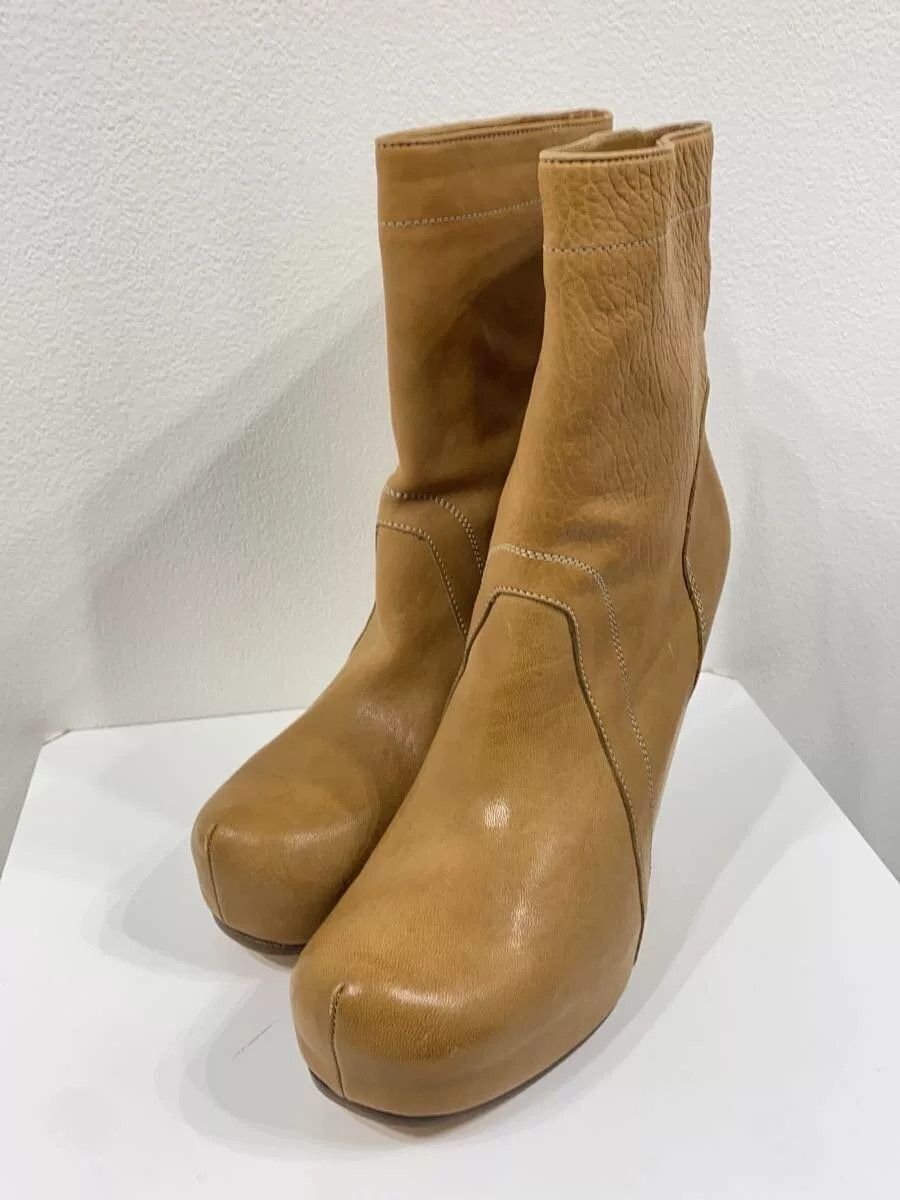 Rick Owens Rick Owens Wedge Leather Boots Size US 6.5 / IT 36.5 - 2 Thumbnail