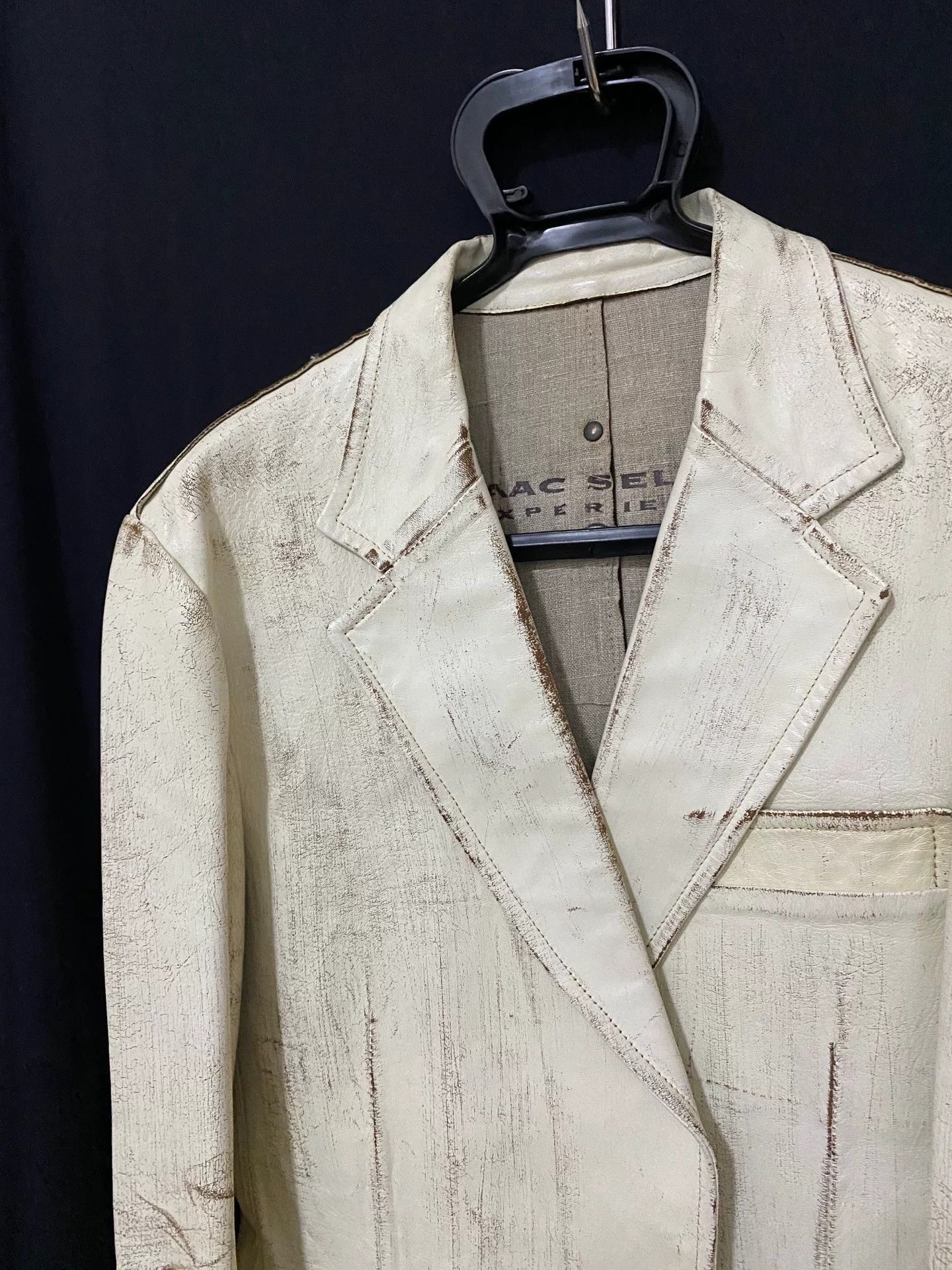 Isaac Sellam Experience Issac Sellam Distressed Leather Jacket Size US M / EU 48-50 / 2 - 6 Thumbnail