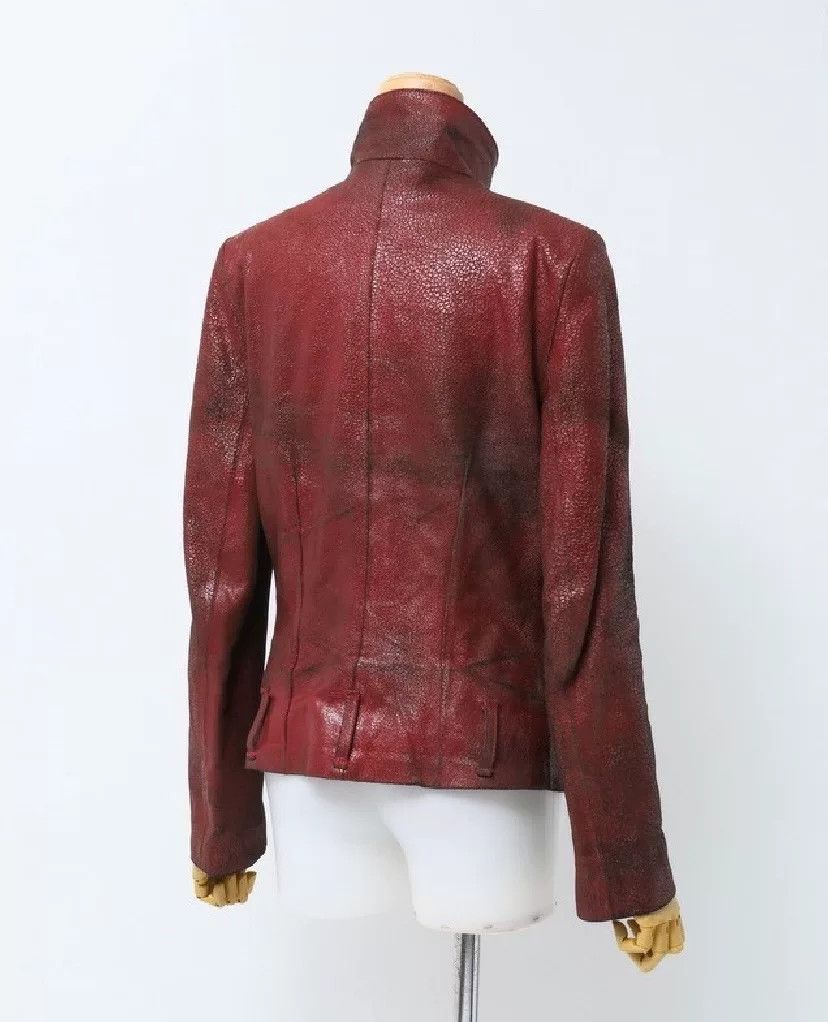Ann Demeulemeester Ann Demeulemeester Lava Leather Jacket Size S / US 4 / IT 40 - 5 Thumbnail