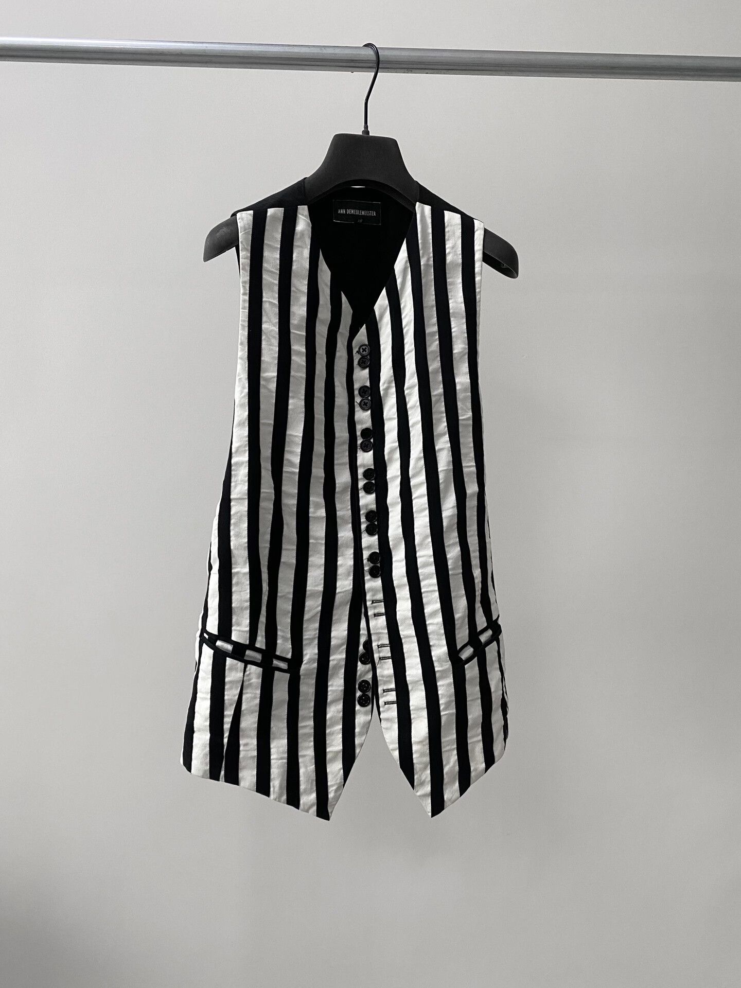 Ann Demeulemeester Ann Demeulemeester Pleated Double Strap Vest Size US XS / EU 42 / 0 - 3 Thumbnail