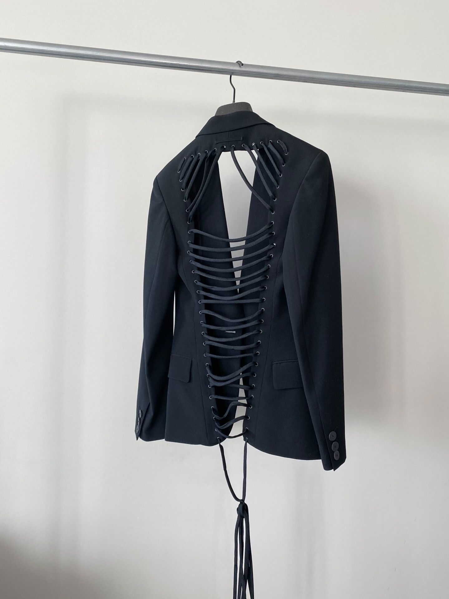 Jean Paul Gaultier Jean Paul Gaultier Cutout Lace-Up Coat Size S / US 4 / IT 40 - 2 Thumbnail