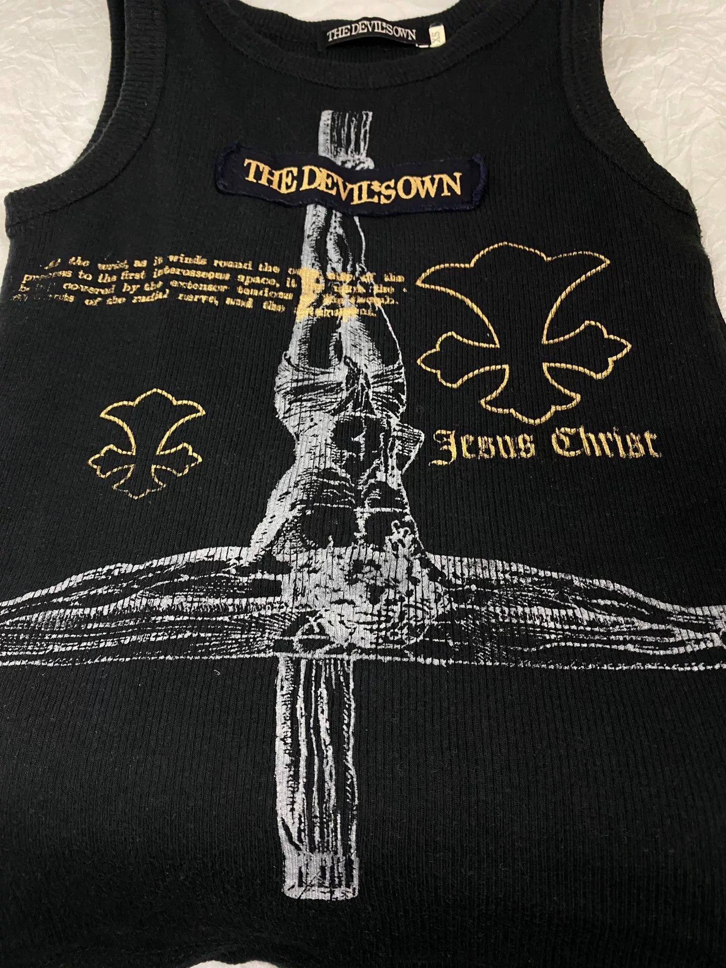 Other Thedevil Sown Ribbed Tank Top Size US XS / EU 42 / 0 - 2 Thumbnail