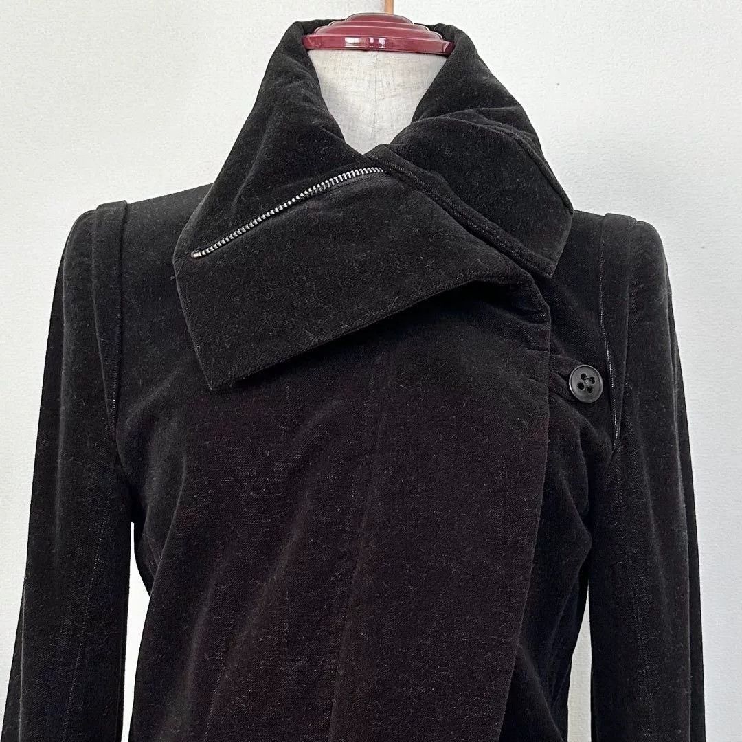 Ann Demeulemeester Ann Demeulemeester 2005 Fall Velvet Coat Size S / US 4 / IT 40 - 4 Thumbnail