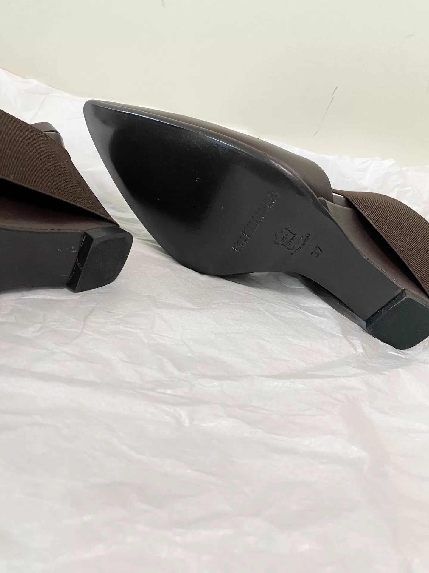 Dirk Bikkembergs Dirk Bikkembergs Pointed Toe Wedge Mules Size US 6 / IT 36 - 8 Thumbnail