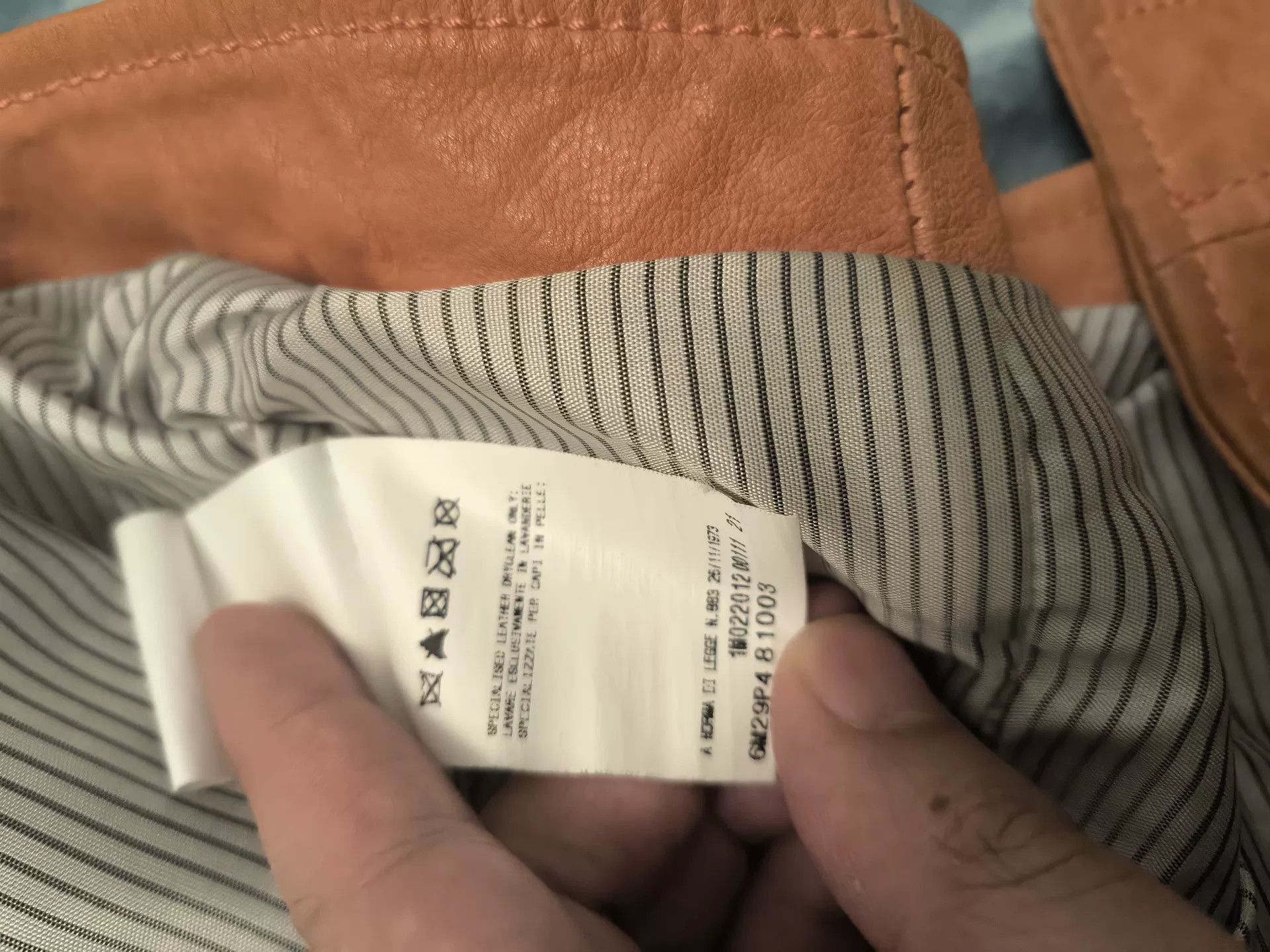 Balmain Balmain Orange Leather Jacket Size M / US 6-8 / IT 42-44 - 4 Thumbnail