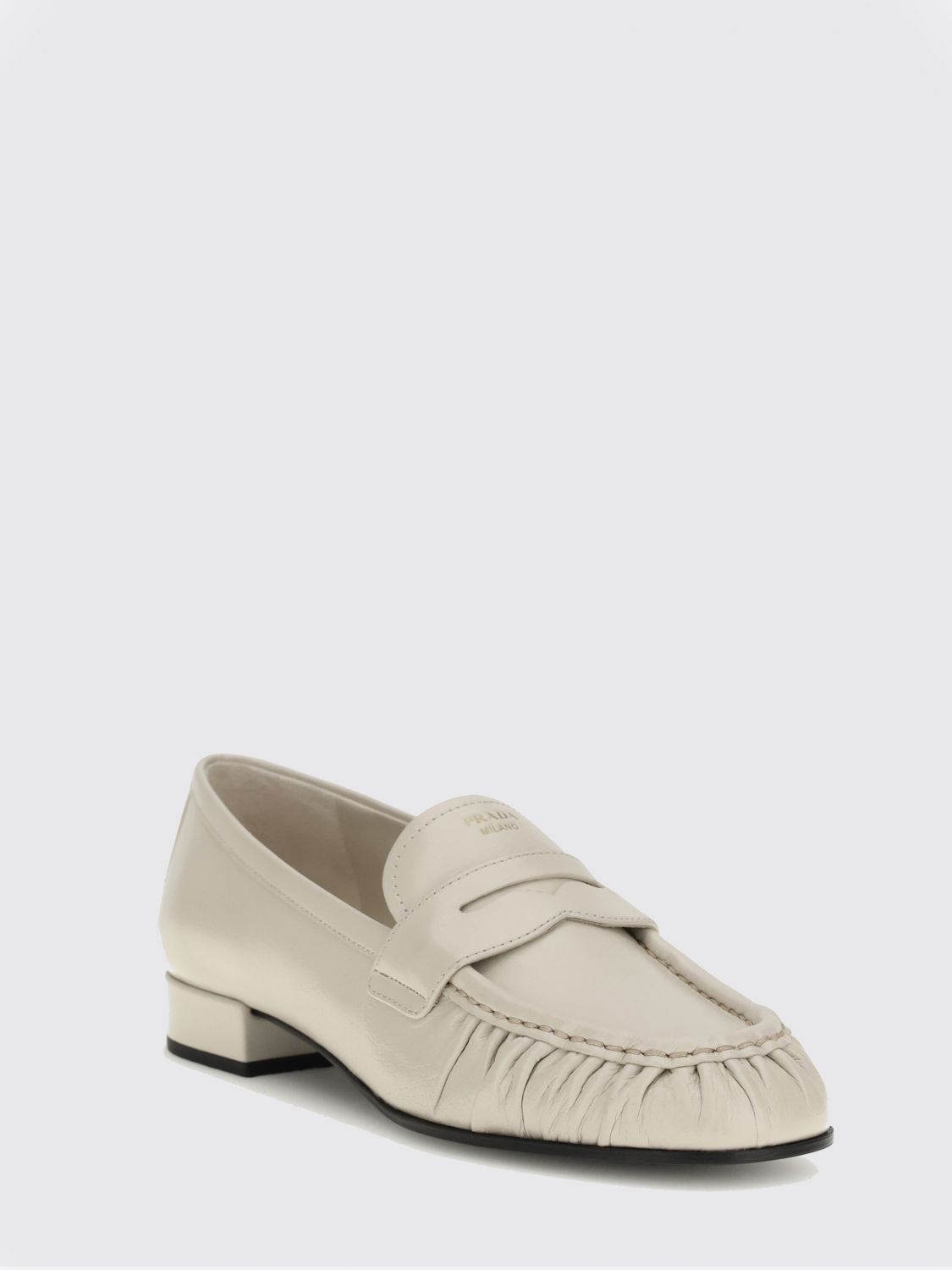 Prada Prada Loafer Woman Ivory Size US 10 / IT 40 - 2 Thumbnail