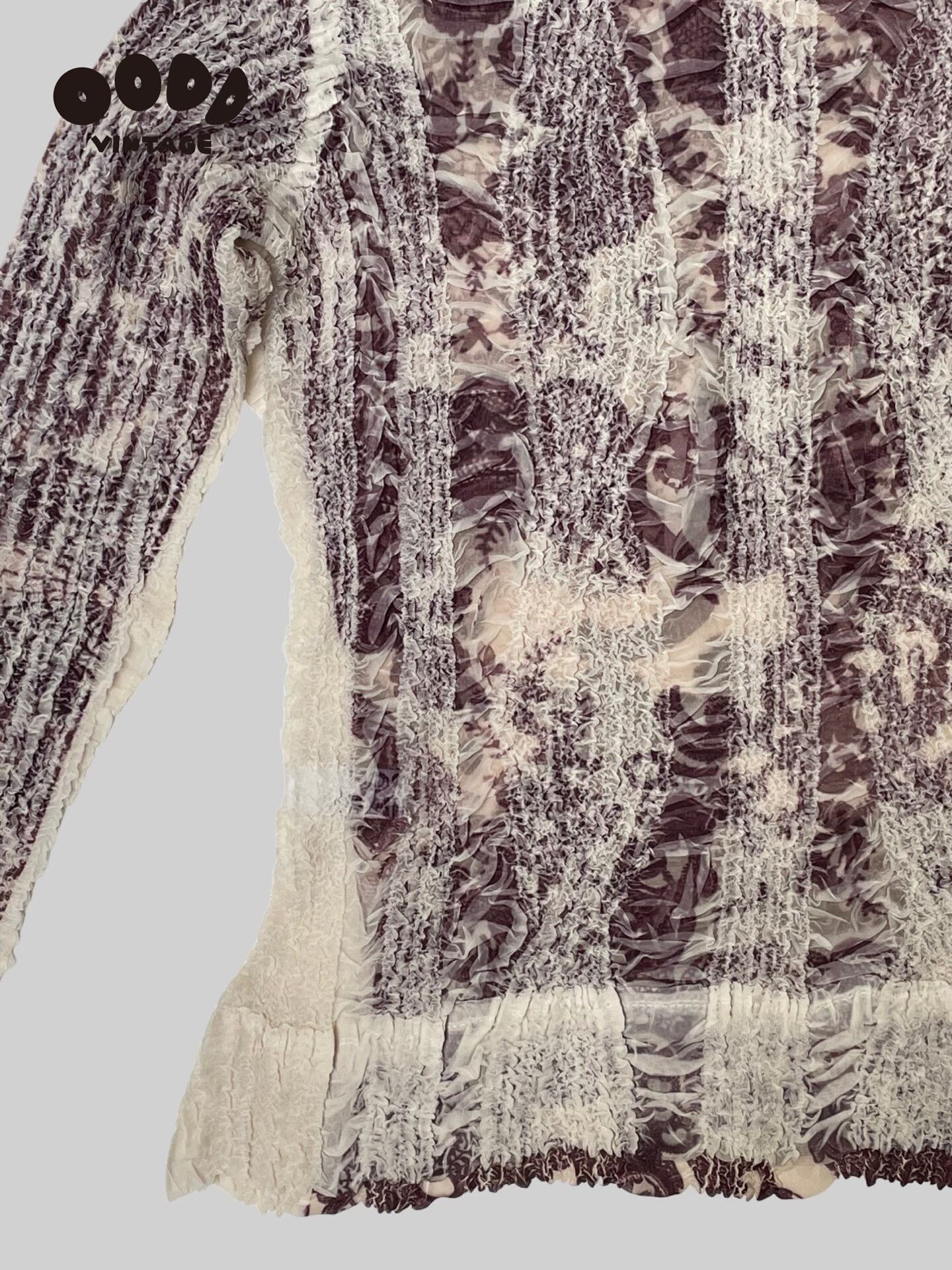 Japanese Brand Artistic Ruffled High Neck Top Size S / US 4 / IT 40 - 7 Thumbnail