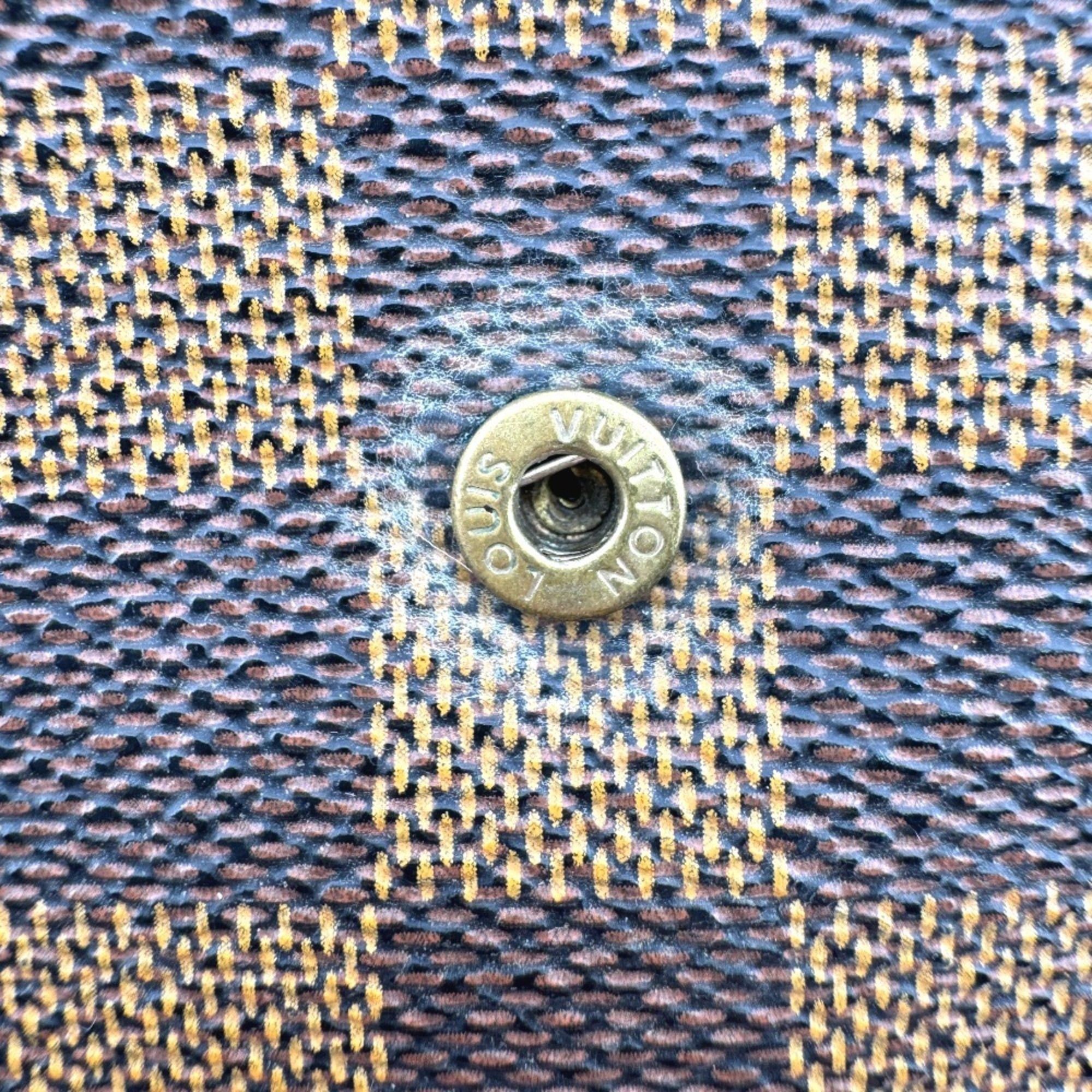 Louis Vuitton LOUIS VUITTON N61215 Porte Tresor International Tri-fold Damier Long Wallet, Brown, Unisex Size ONE SIZE - 13 Thumbnail