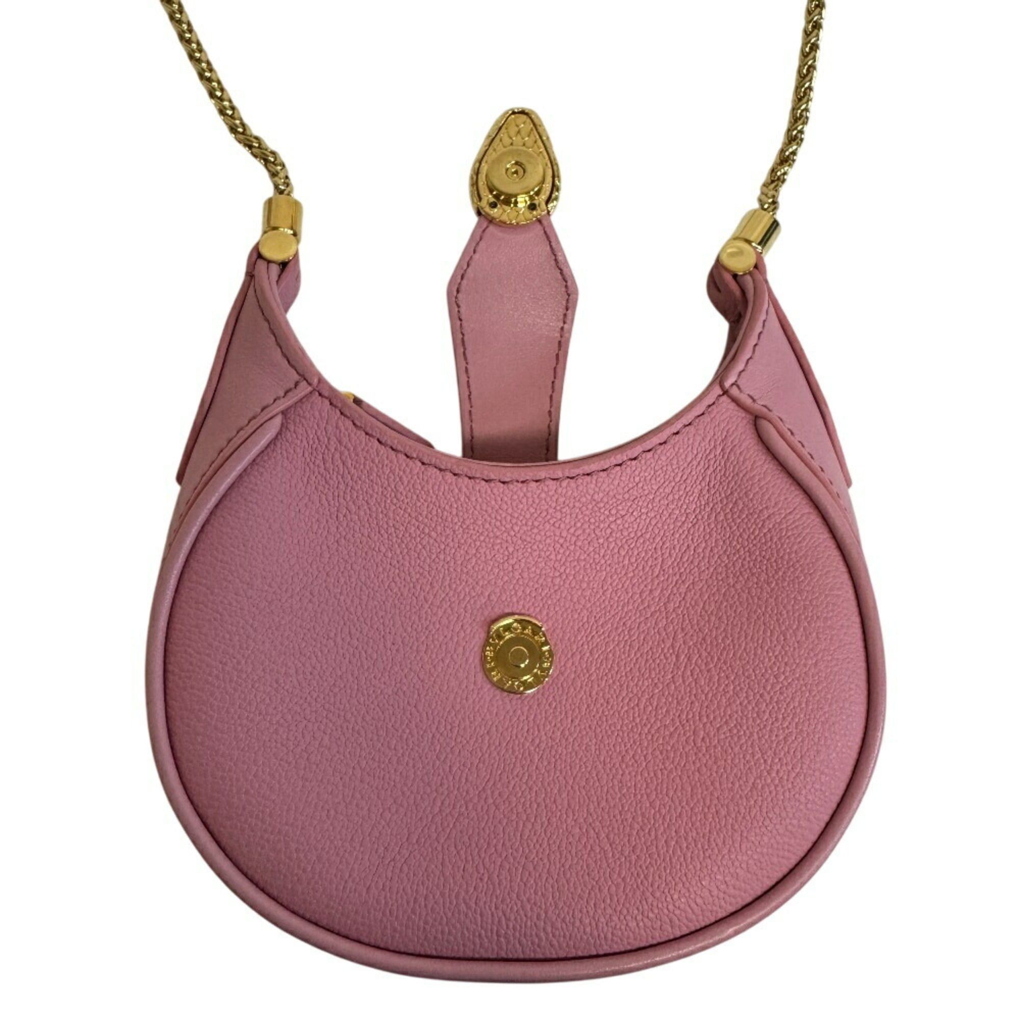Bvlgari BVLGARI Ellipse Micro Chain Shoulder Bag, Snake Serpenti Pink, Women's Size ONE SIZE - 8 Thumbnail