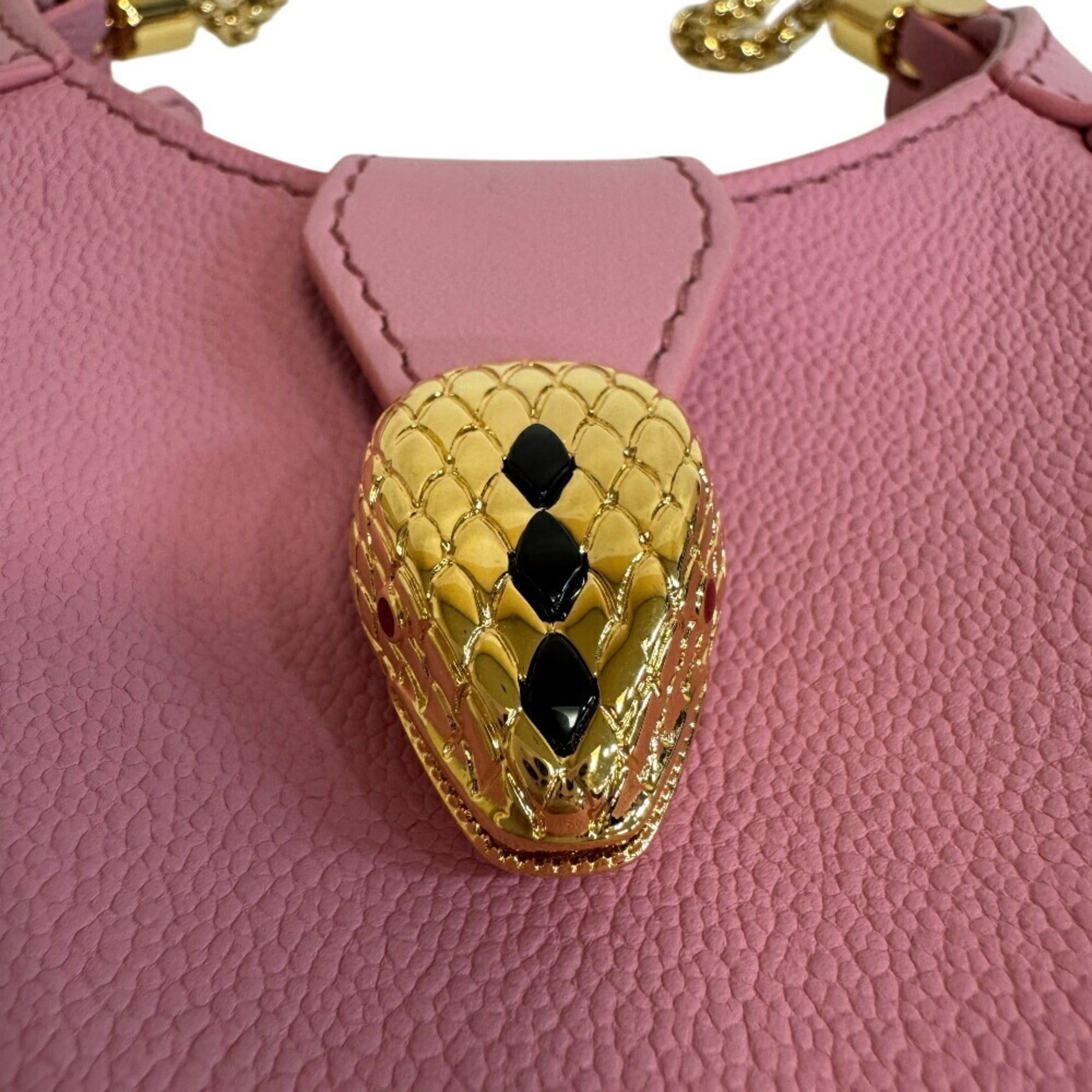 Bvlgari BVLGARI Ellipse Micro Chain Shoulder Bag, Snake Serpenti Pink, Women's Size ONE SIZE - 6 Thumbnail