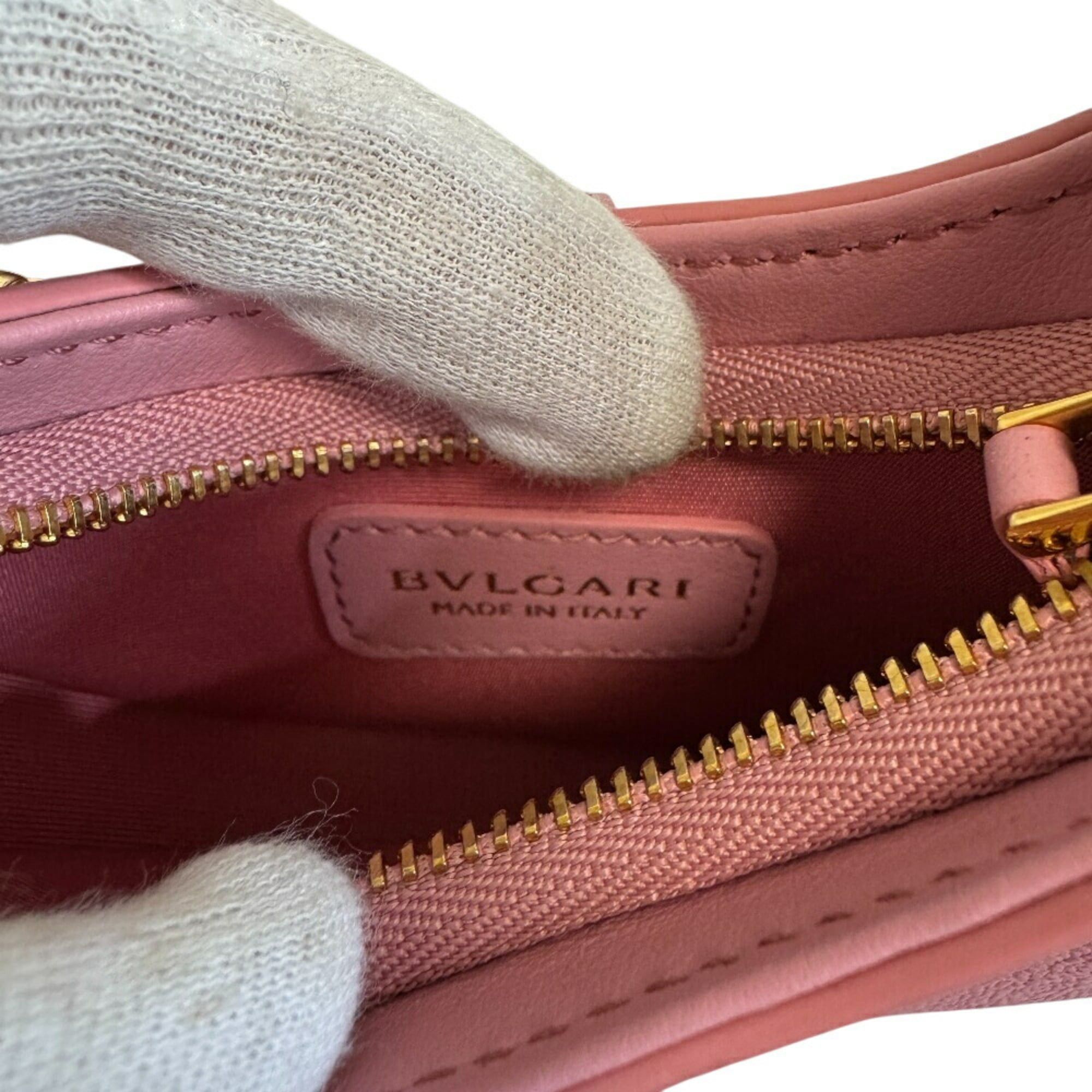 Bvlgari BVLGARI Ellipse Micro Chain Shoulder Bag, Snake Serpenti Pink, Women's Size ONE SIZE - 10 Thumbnail