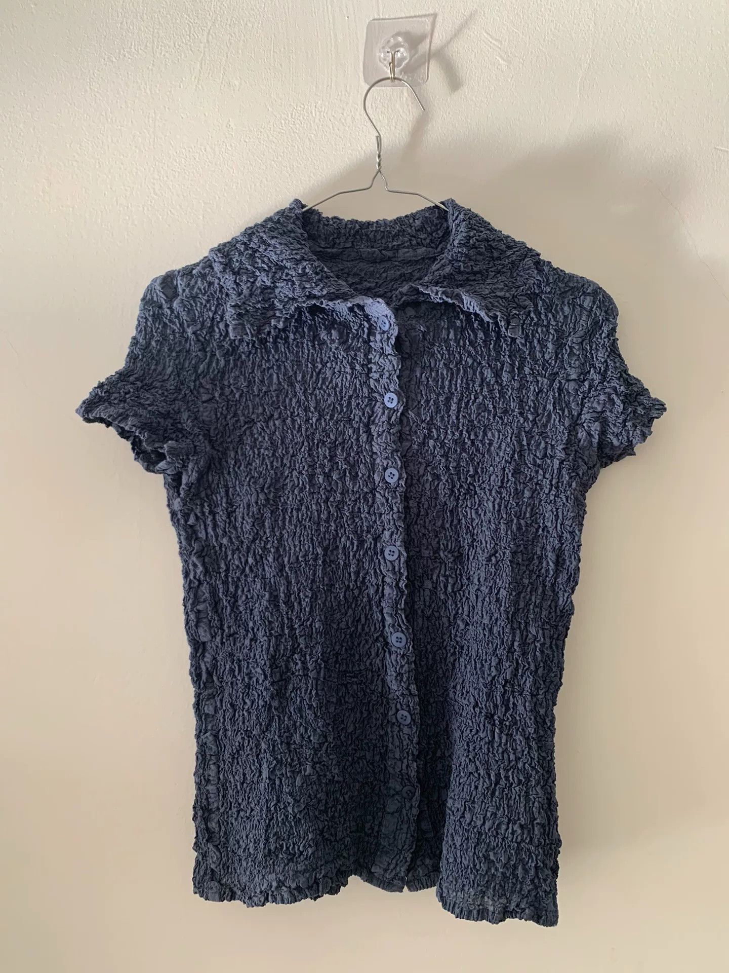 Vivienne Westwood Issey Miyake Crinkled Short Sleeve Top Size S / US 4 / IT 40 - 6 Thumbnail