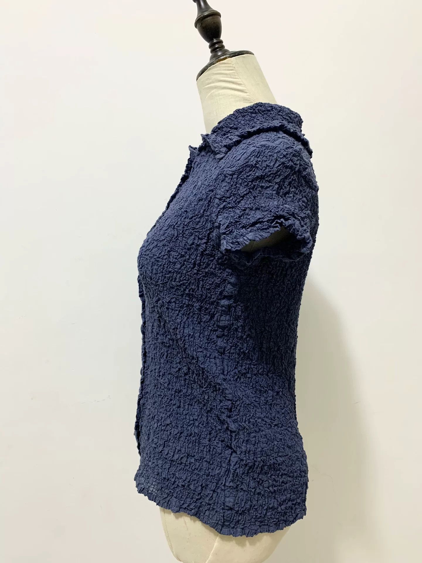 Vivienne Westwood Issey Miyake Crinkled Short Sleeve Top Size S / US 4 / IT 40 - 2 Thumbnail